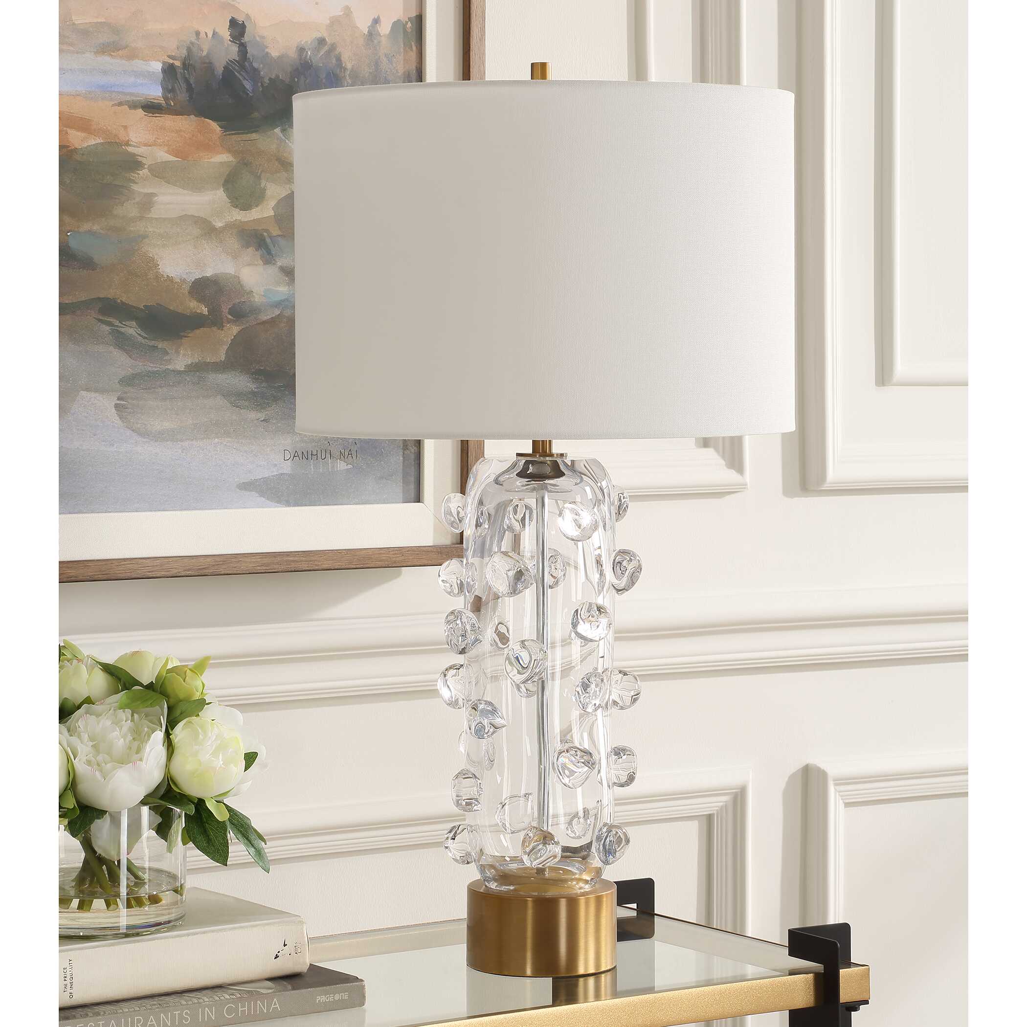Aura Clear Glass Table Lamp - Image 4