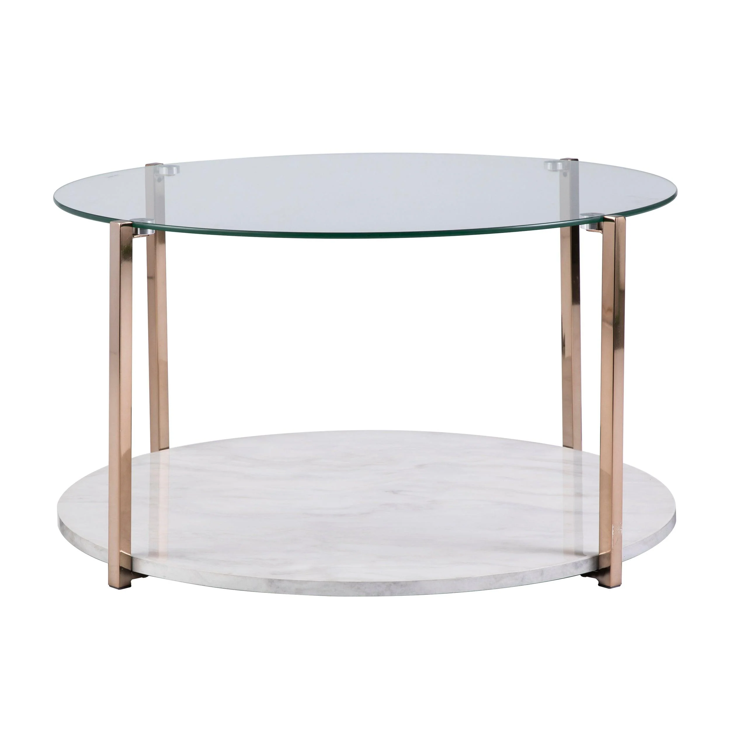 Avenida Cocktail Table - Glam Style - Warm Gold - Image 3