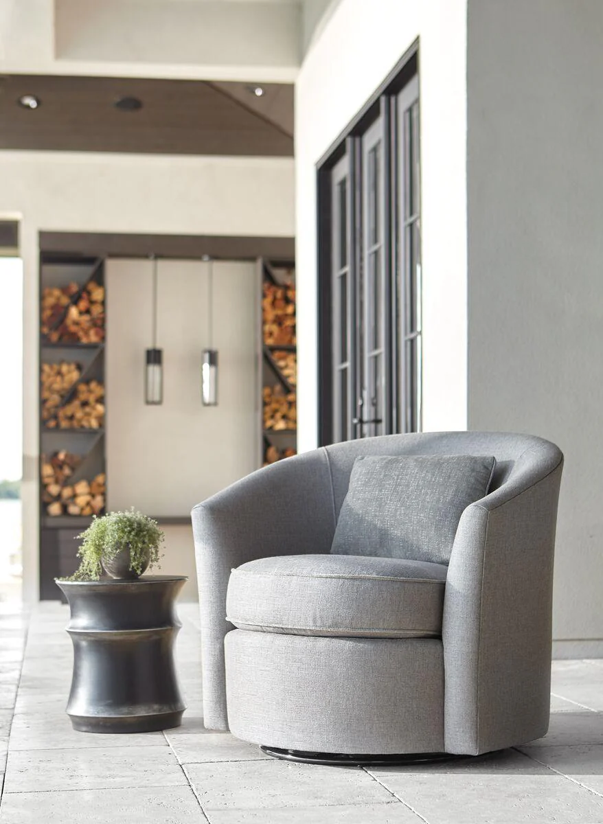 Aventura Swivel Chair Round Back Swivel Chair - Image 2