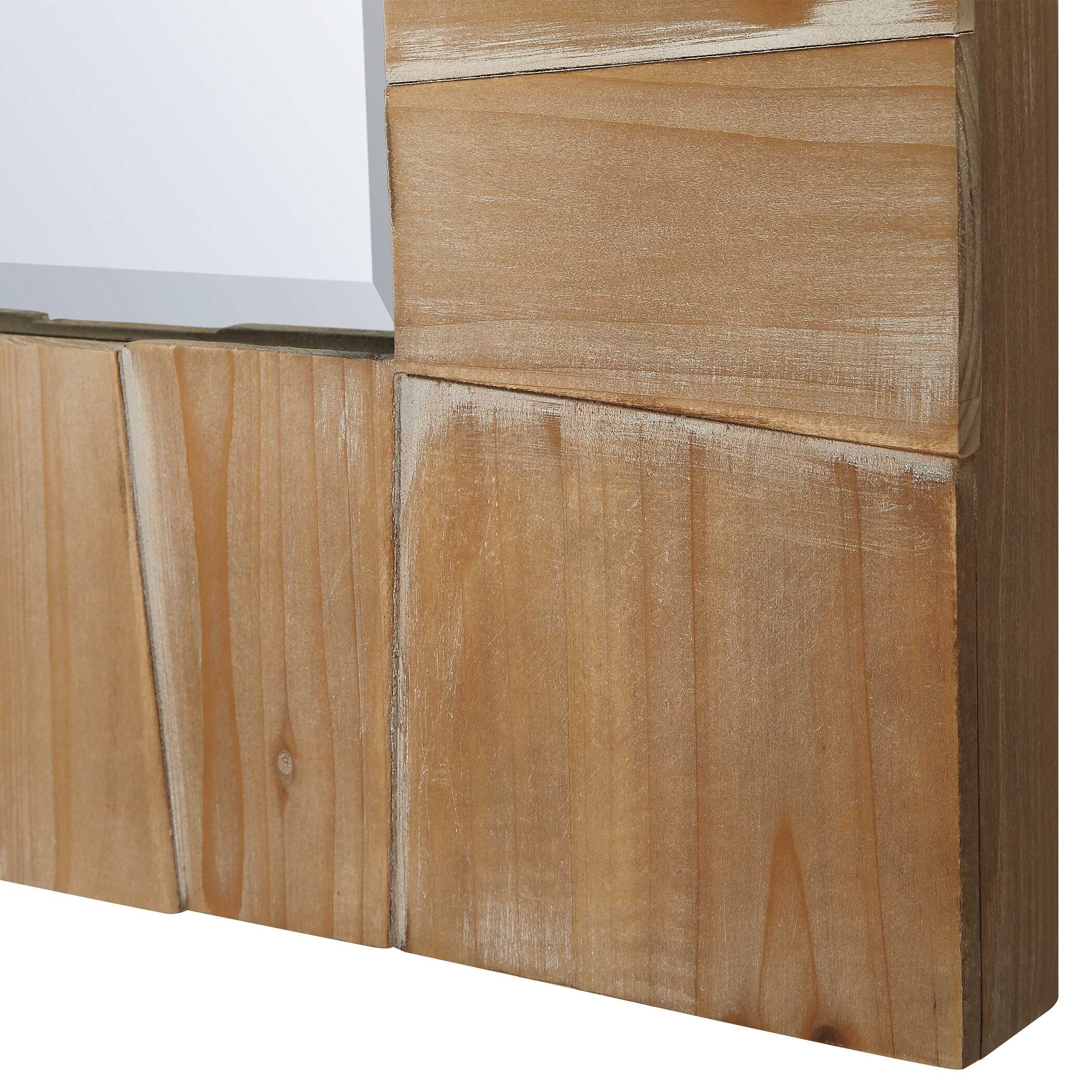 Ayanna Gray Washed Wood Mirror - Image 4