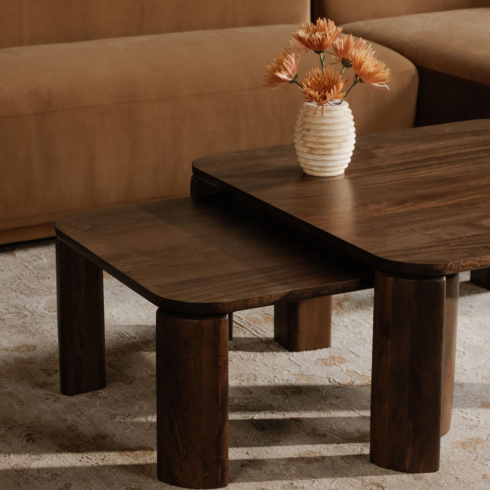 Bailey Nesting Coffee Table Deep Brown - Image 2