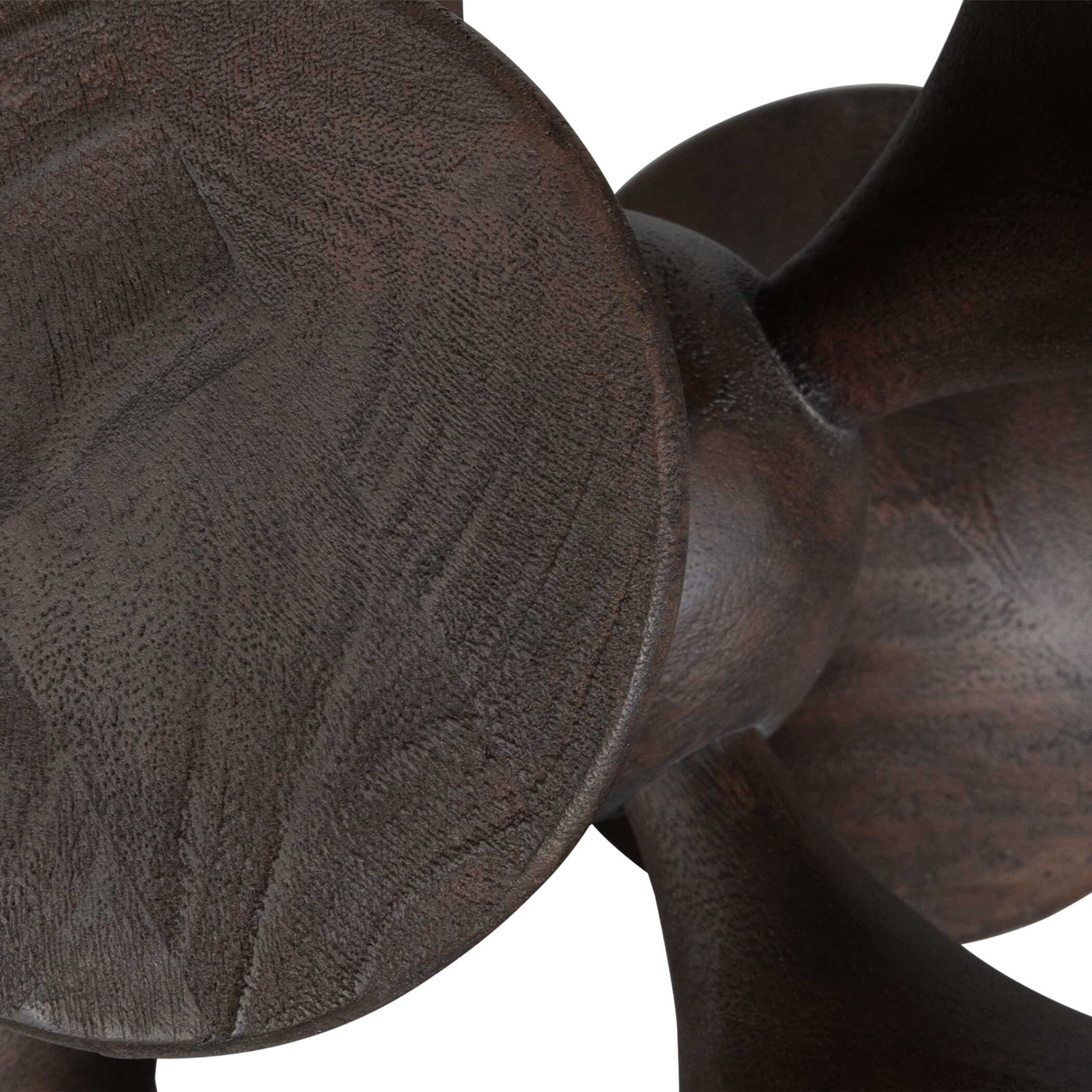 Balanced Harmony Dark Wooden Sculptures - Set of 2 - Image 8