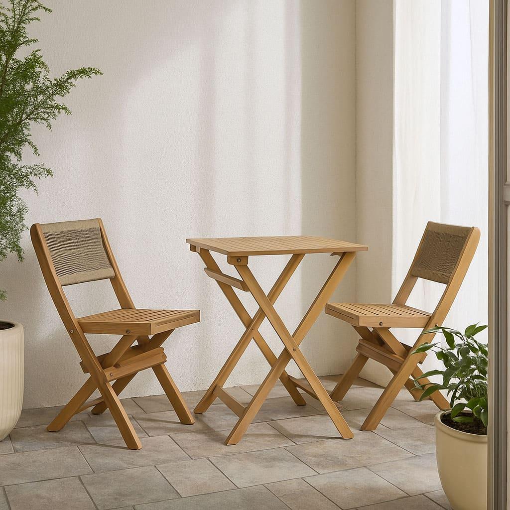Balcony Outdoor - Foldable Bistro Set - Image 2
