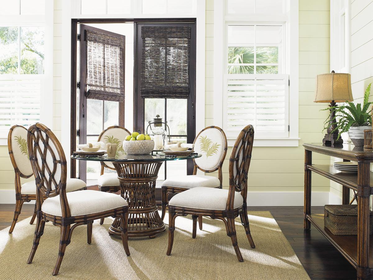 Bali Hai Aruba Dining Table With 48 Inch Glass Top - Image 2