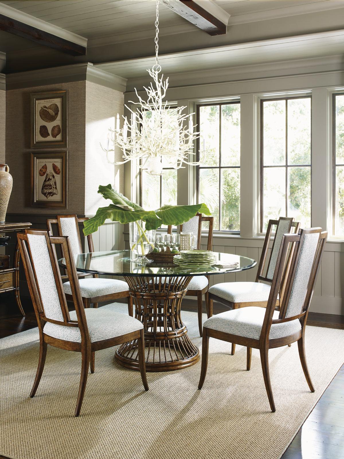 Bali Hai Latitude Dining Table With 60 Inch Glass Top - Image 2