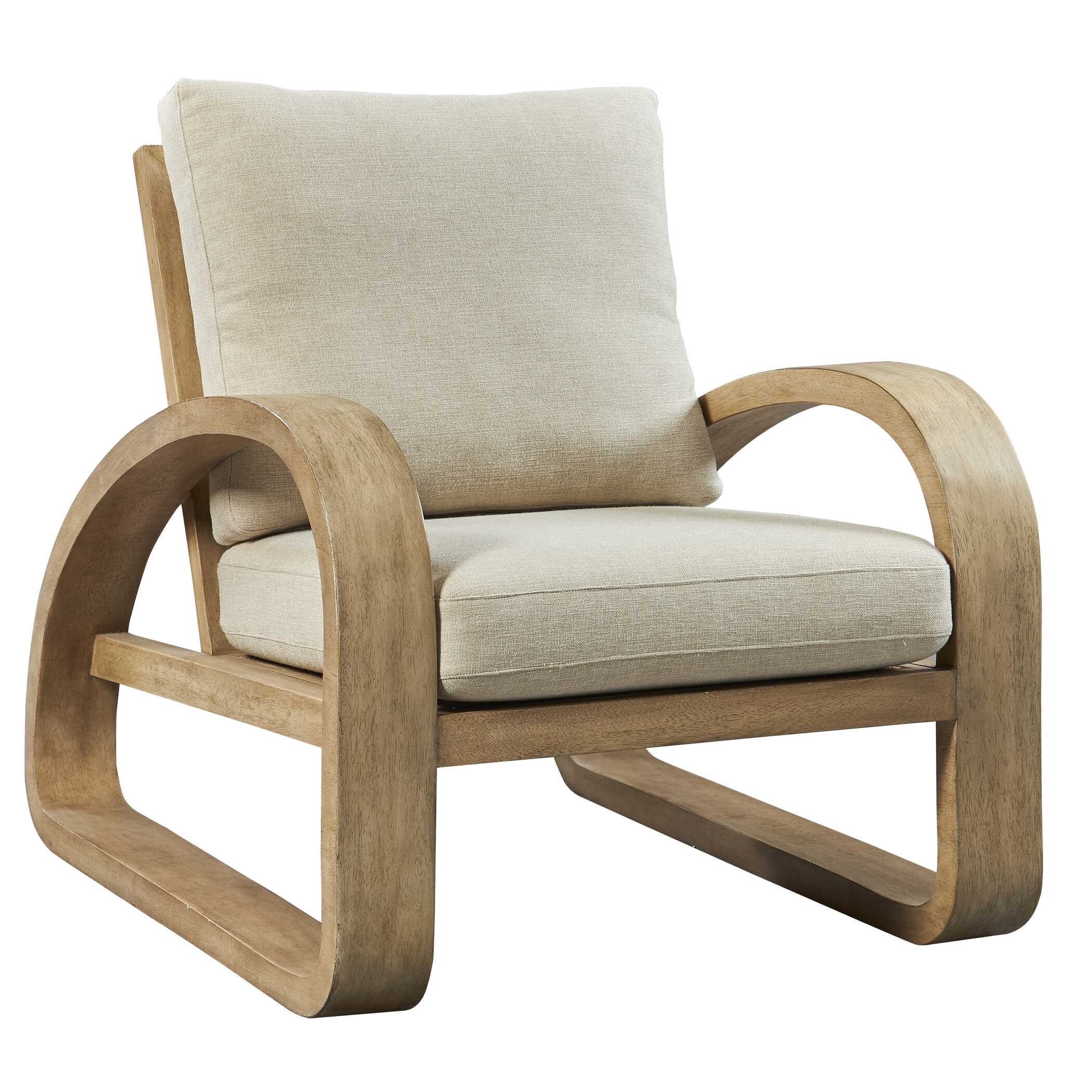 Barbora Wooden Accent Chair - Image 3