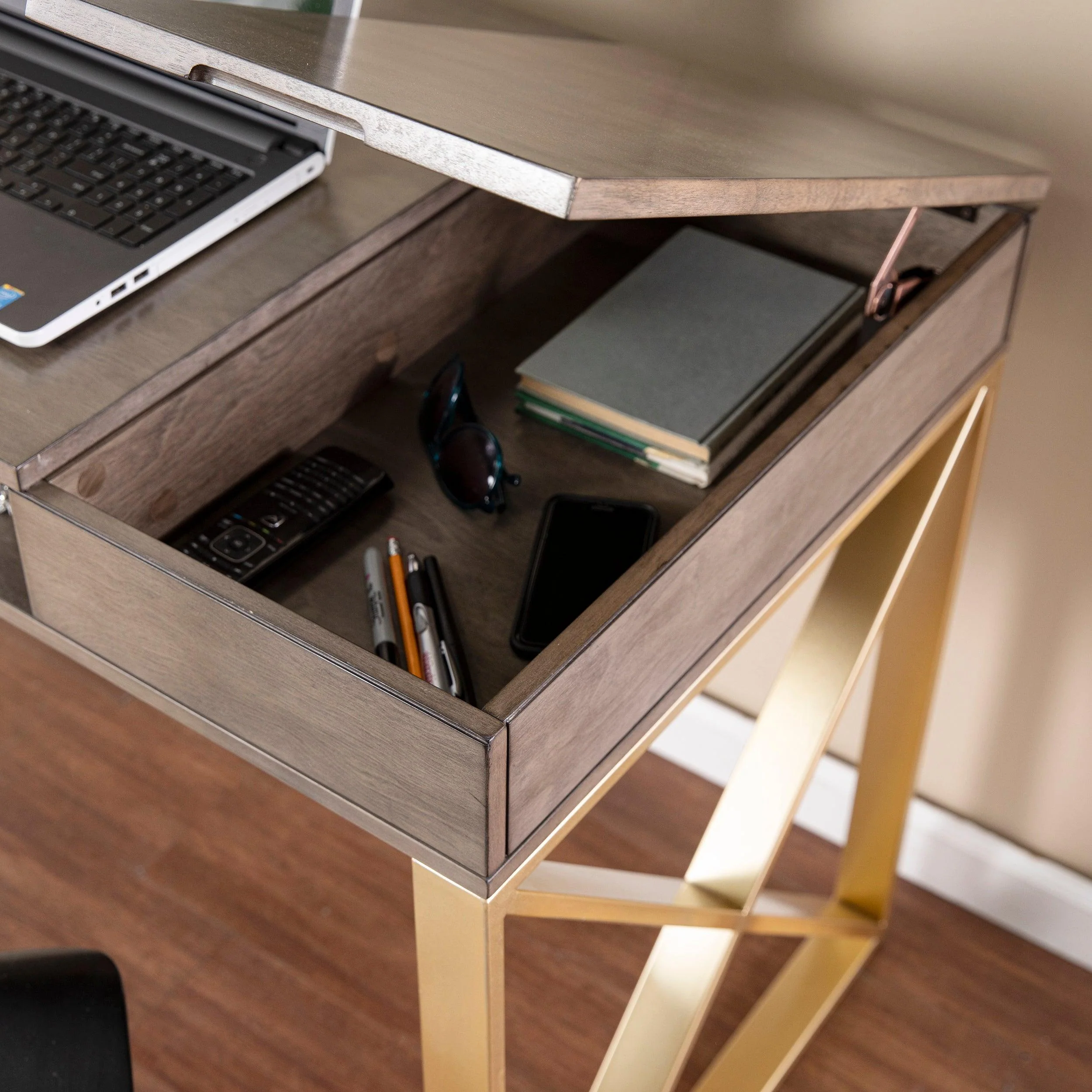 Bardmont Two-Tone Desk w/ Storage - Image 5