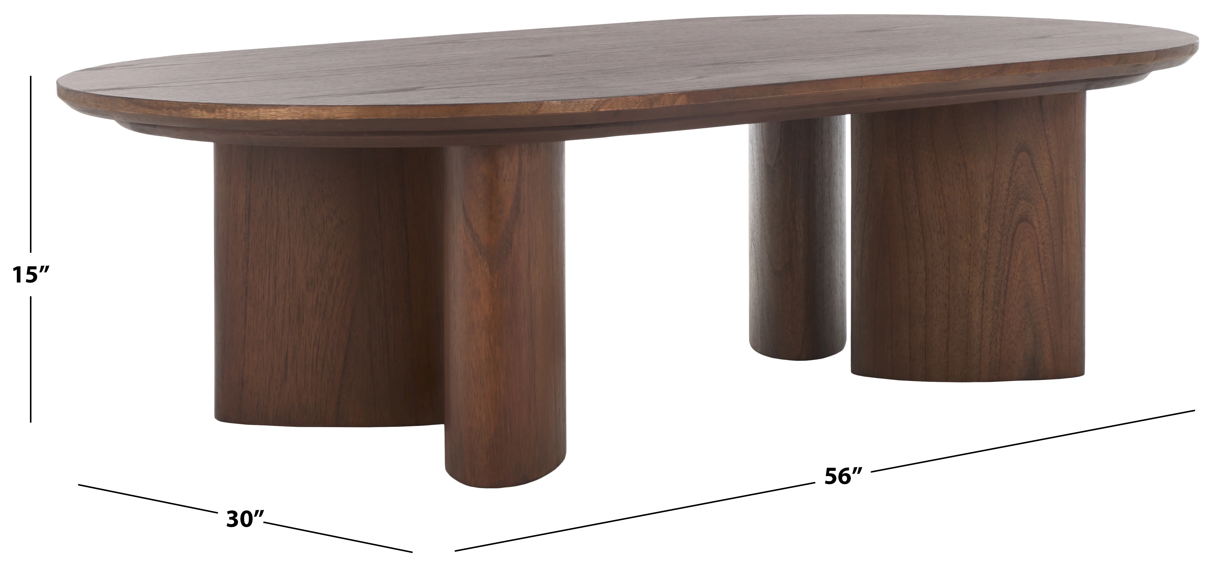 Barnard Oval Wood Coffee Table - Image 15