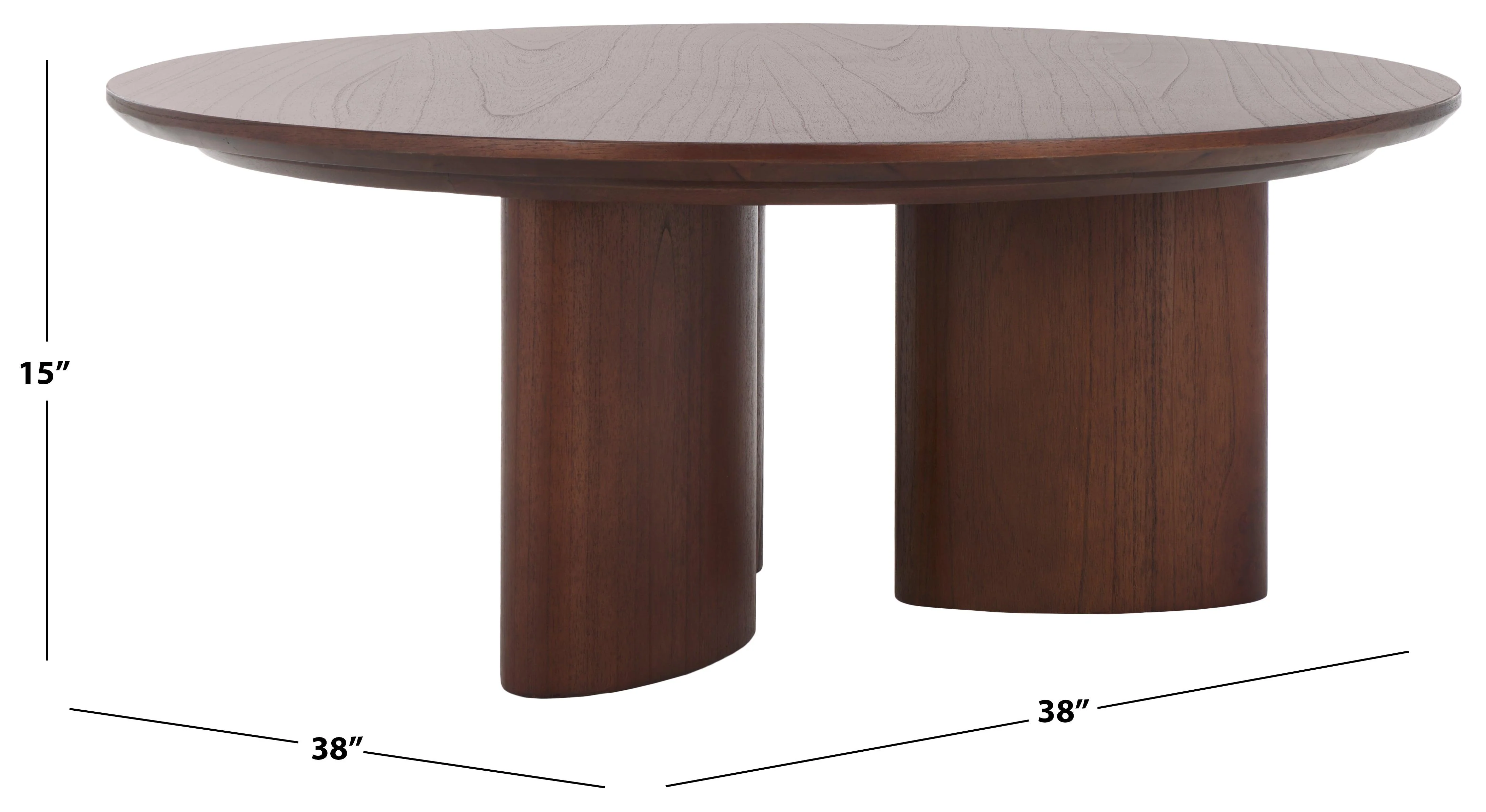 Barnard Round Wood Coffee Table - Image 14