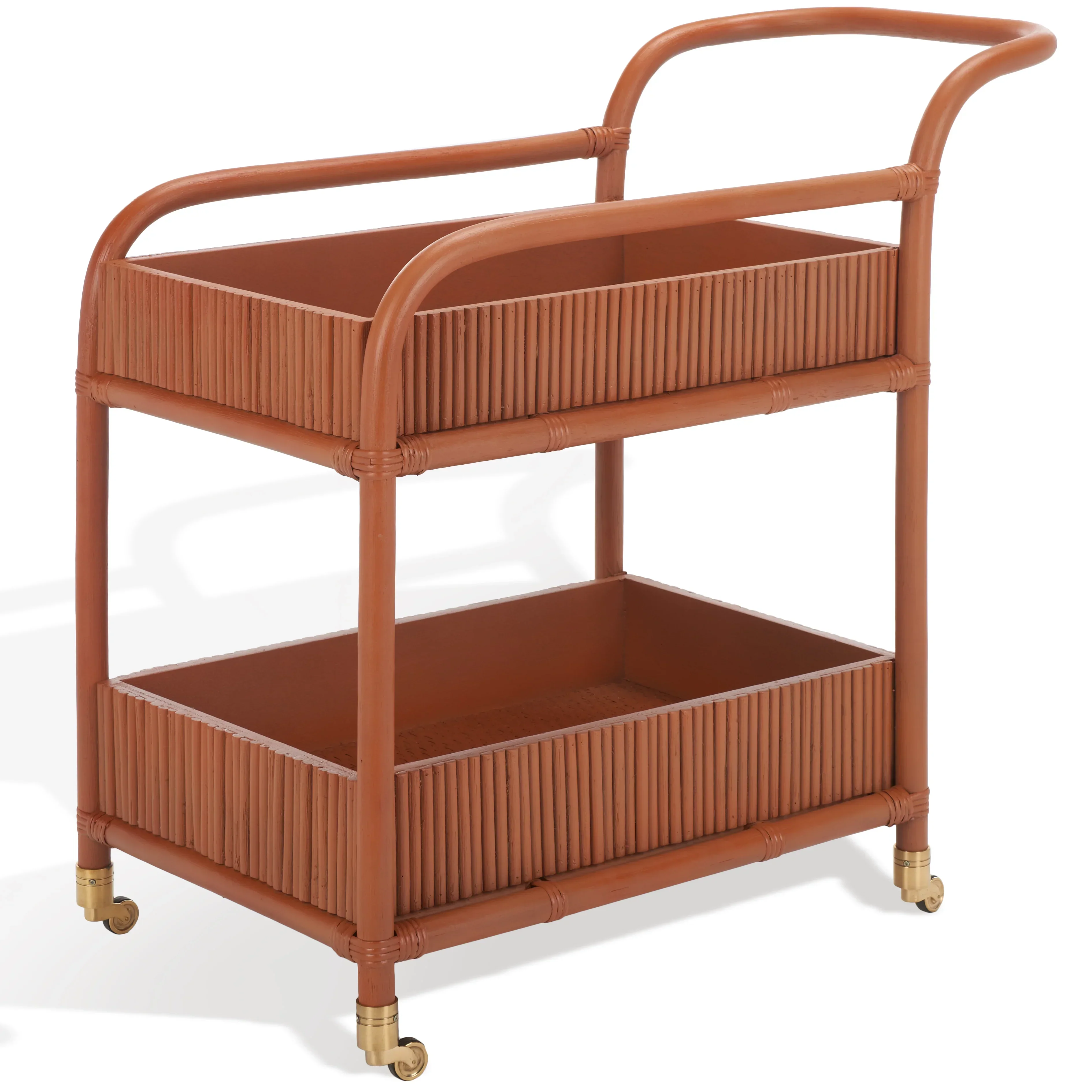 Barnette Rattan Pole Bar Cart - Image 11
