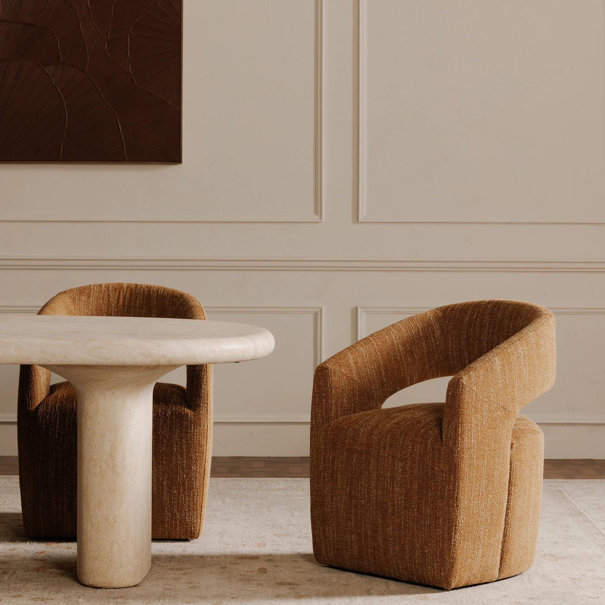 Barrow Rolling Dining Chair - Set of 2 - Image 2