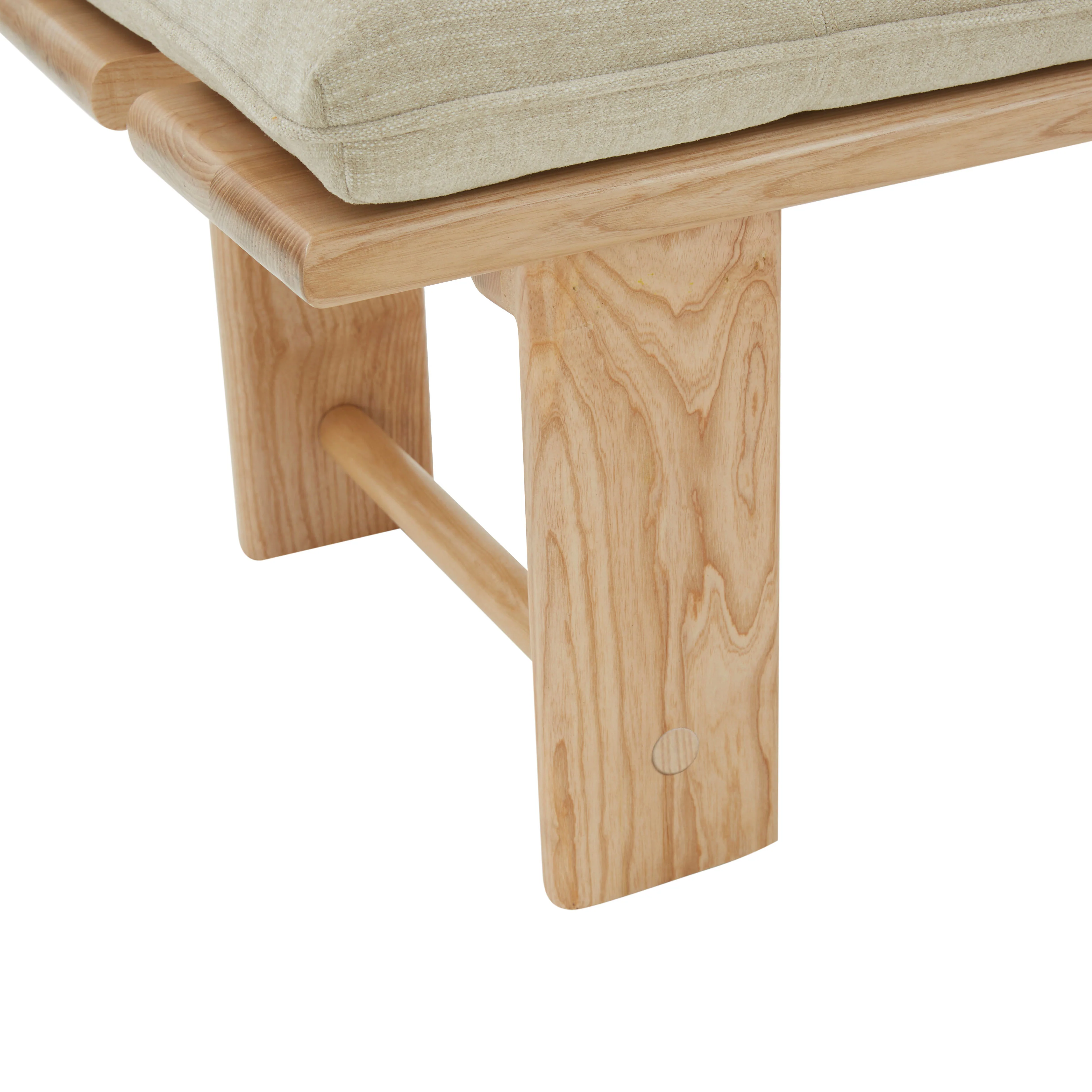 Bartolili Wood & Cushion Bench - Image 4