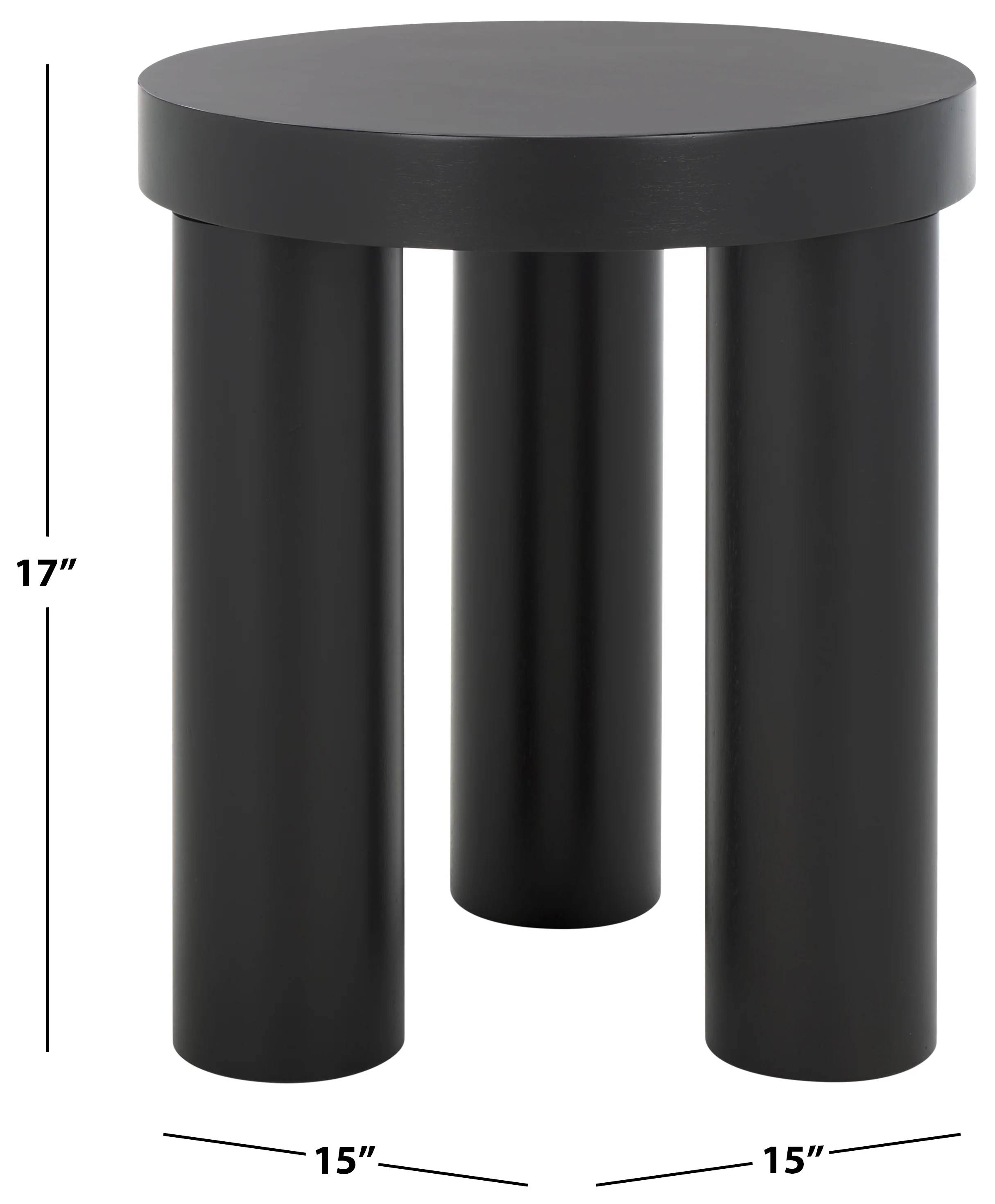 Bary Round 3 Leg Wood Accent Table - Image 16