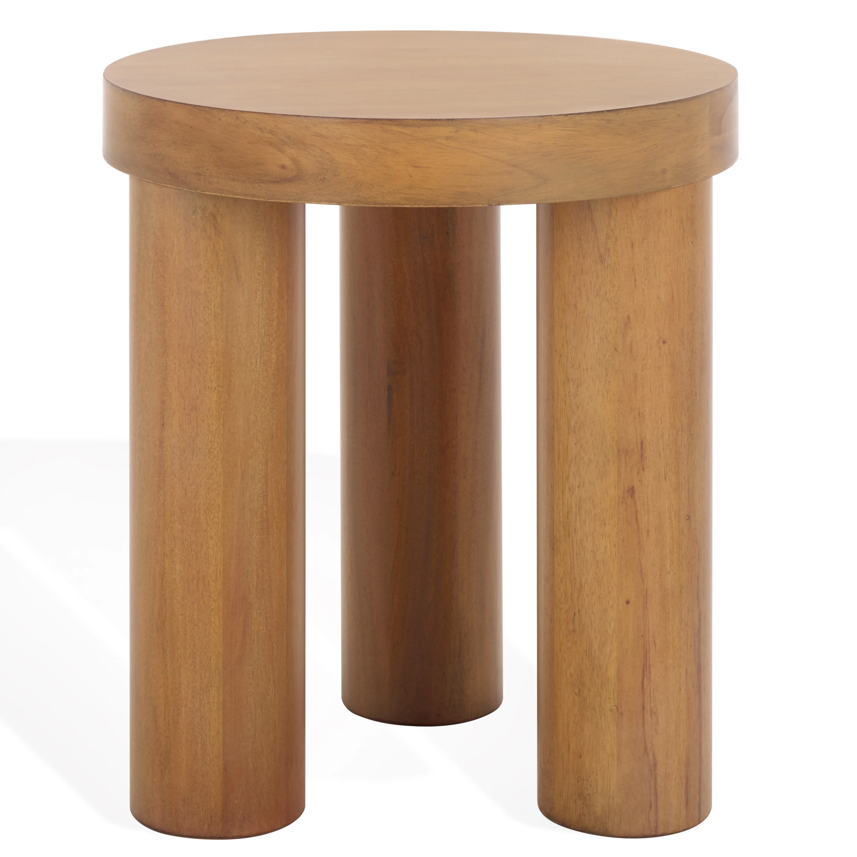 Bary Round 3 Leg Wood Accent Table - Image 4