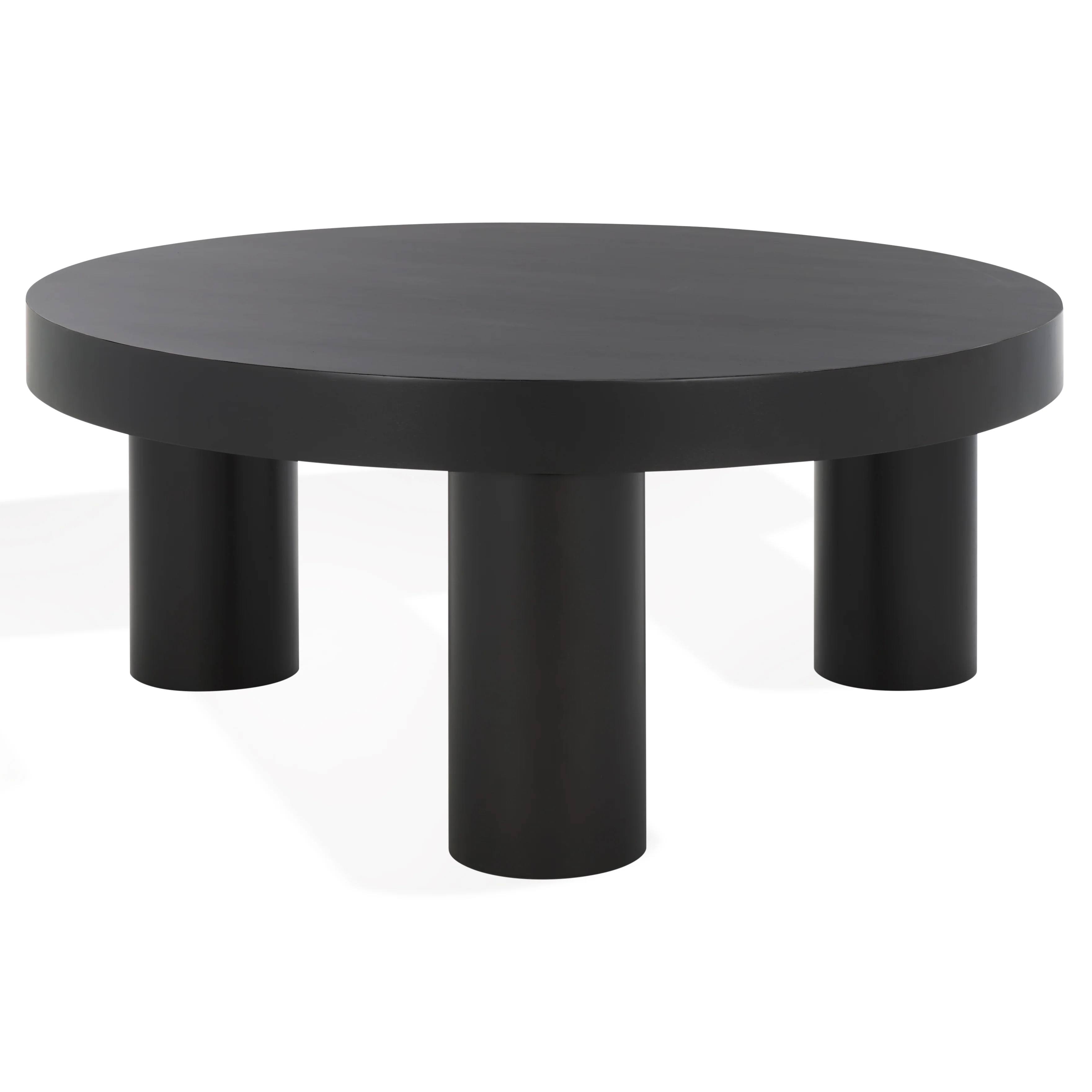 Bary Round 3 Leg Wood Coffee Table - Image 15