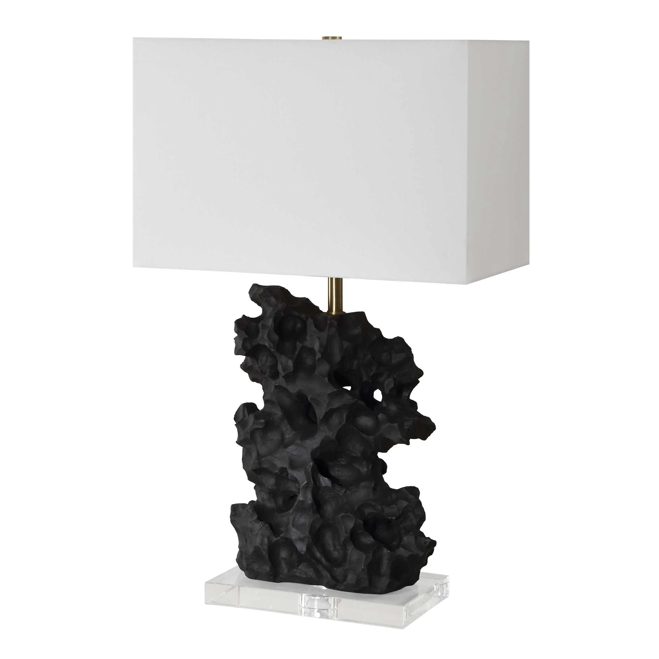Basalt Black Stone Table Lamp - Image 5