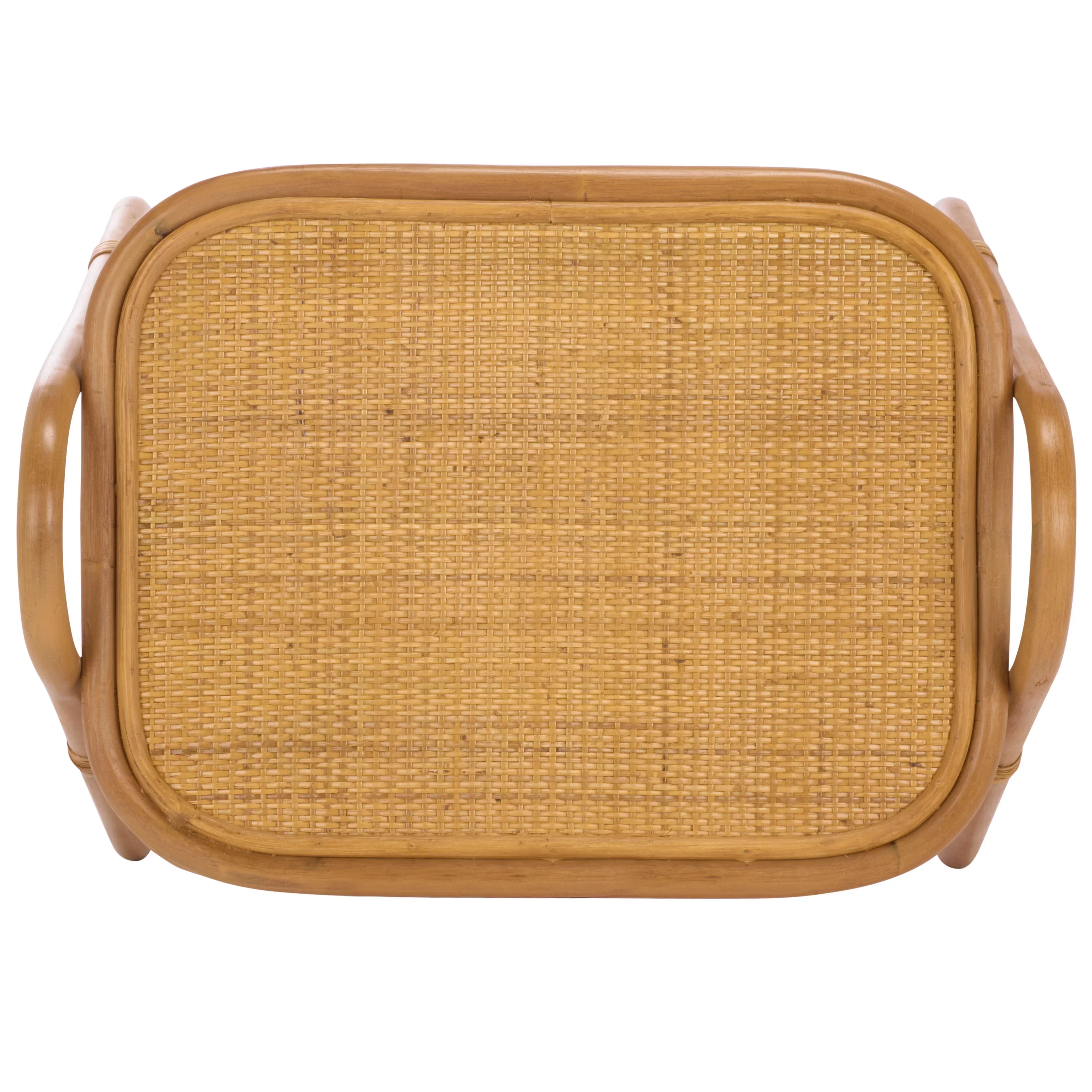 Bayard Rattan Pole Magazine Holder Accent Table - Image 11