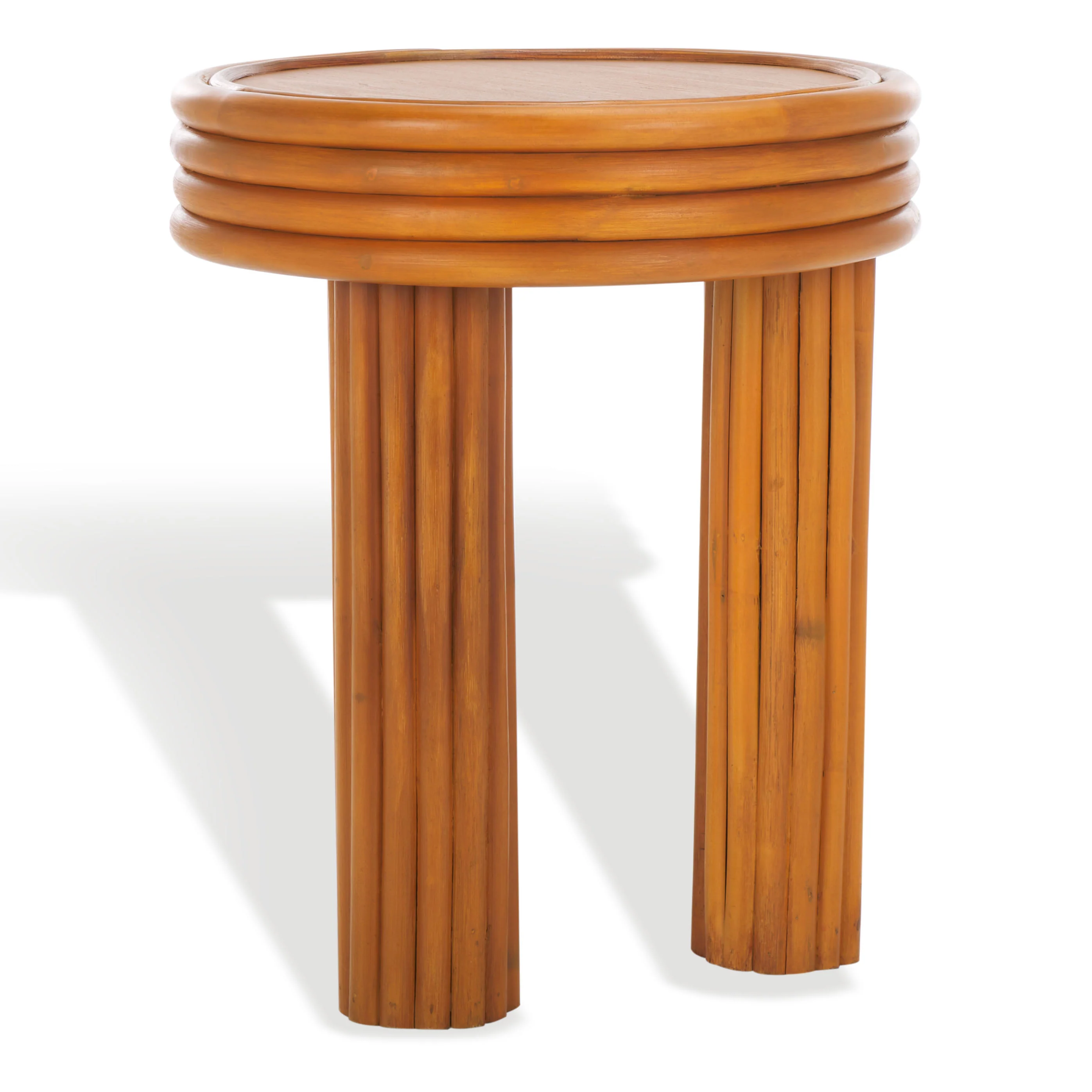 Bayard Rattan Round Accent Table - Image 7