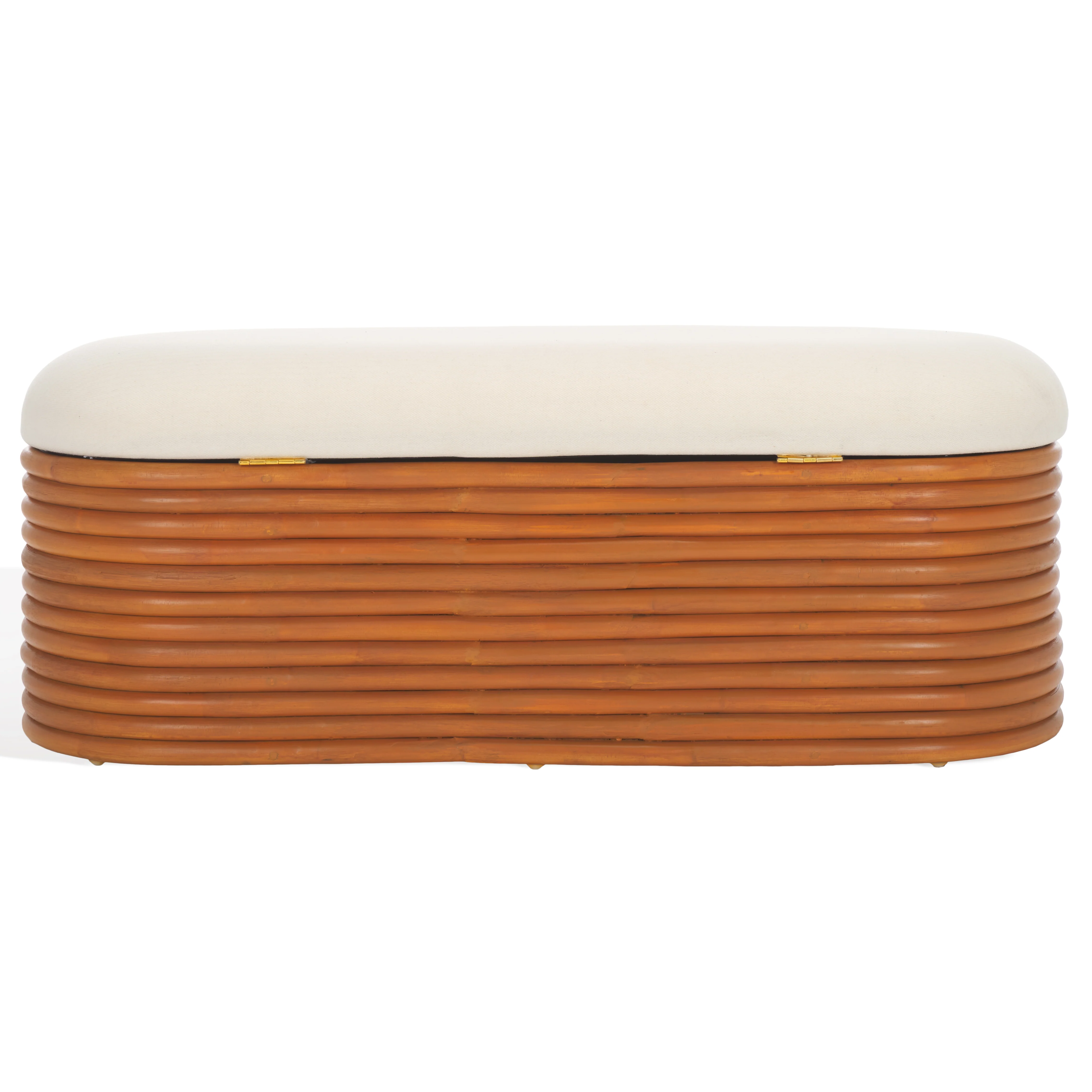 Bayard Rattan Storage Bench - Image 4