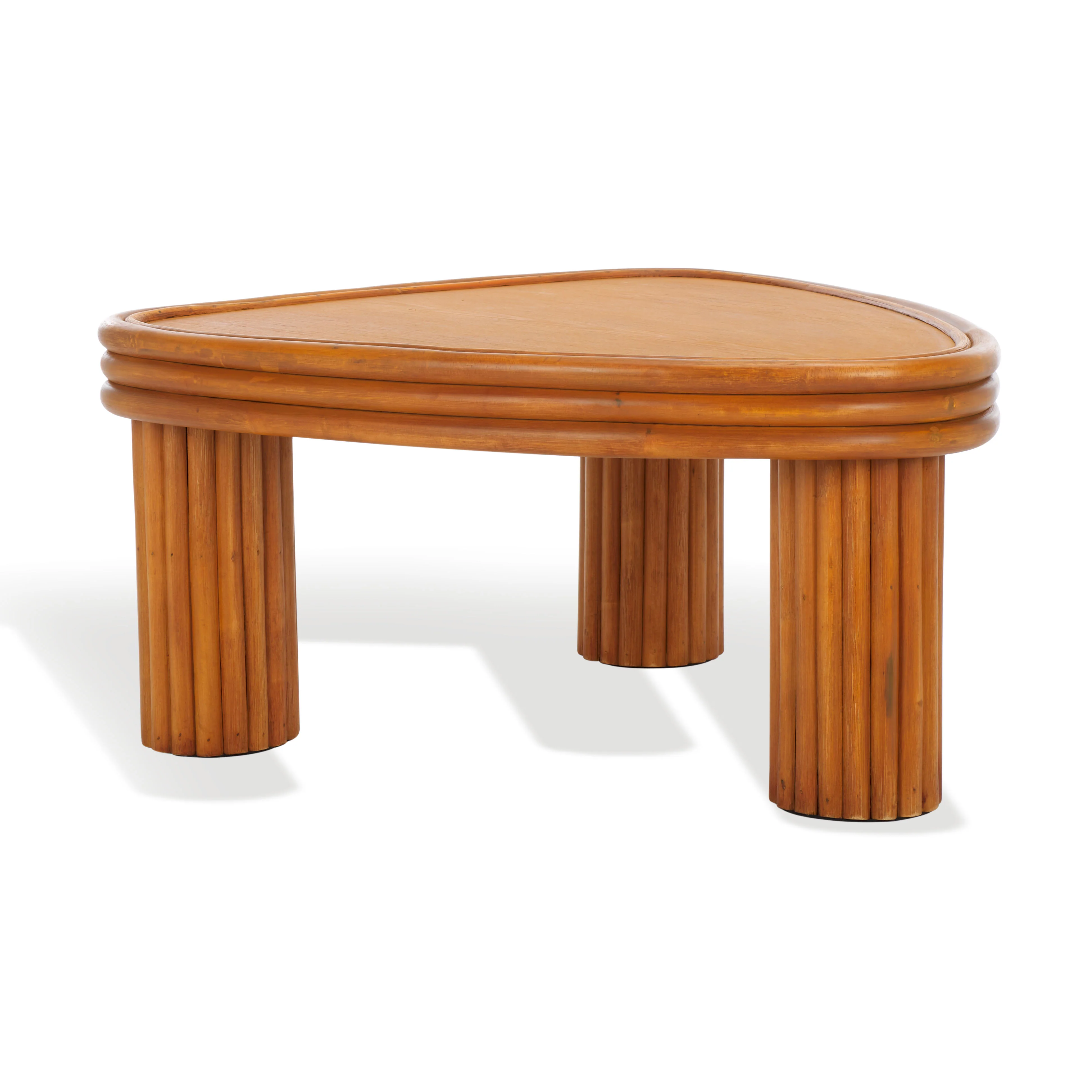 Bayard Rattan Triangle Coffee Table - Image 3