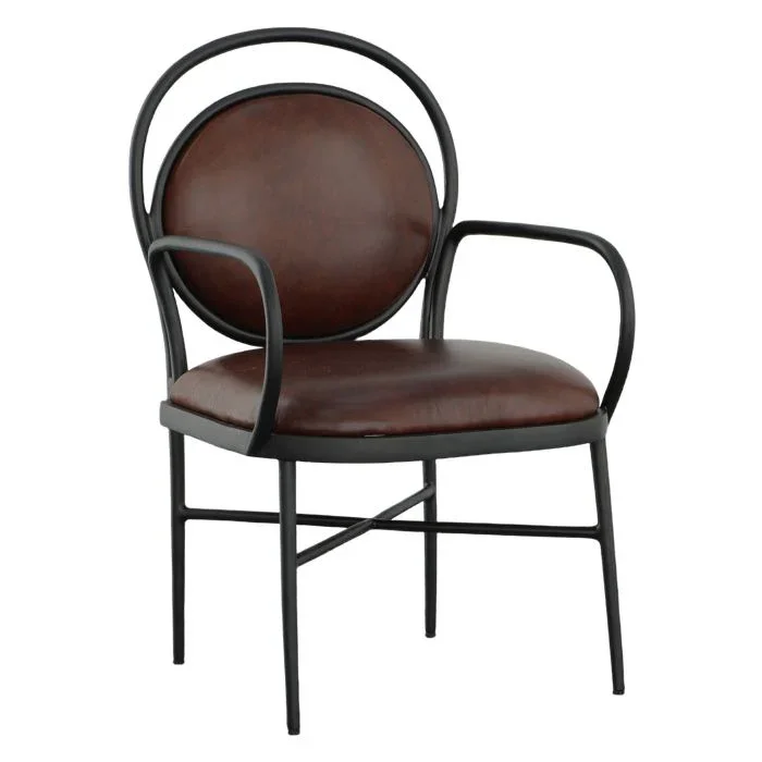 BD Collection For Fairfield Warner Leather Dining Chair - Set of 2