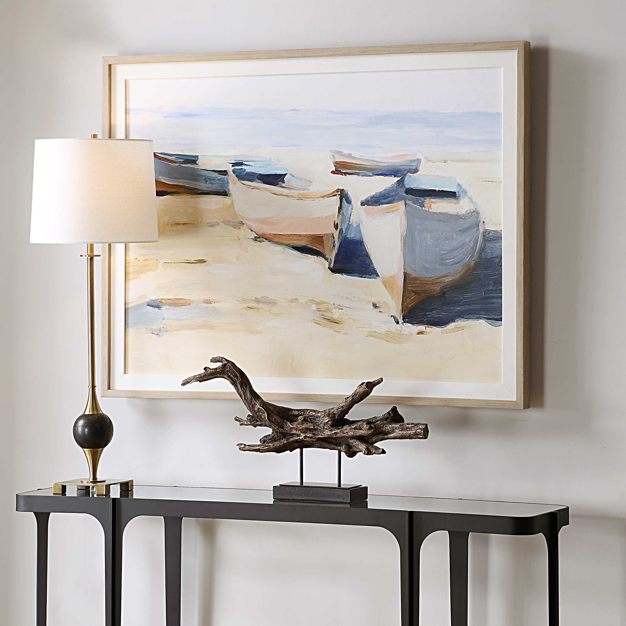 Beached Boats Framed Print - Image 3