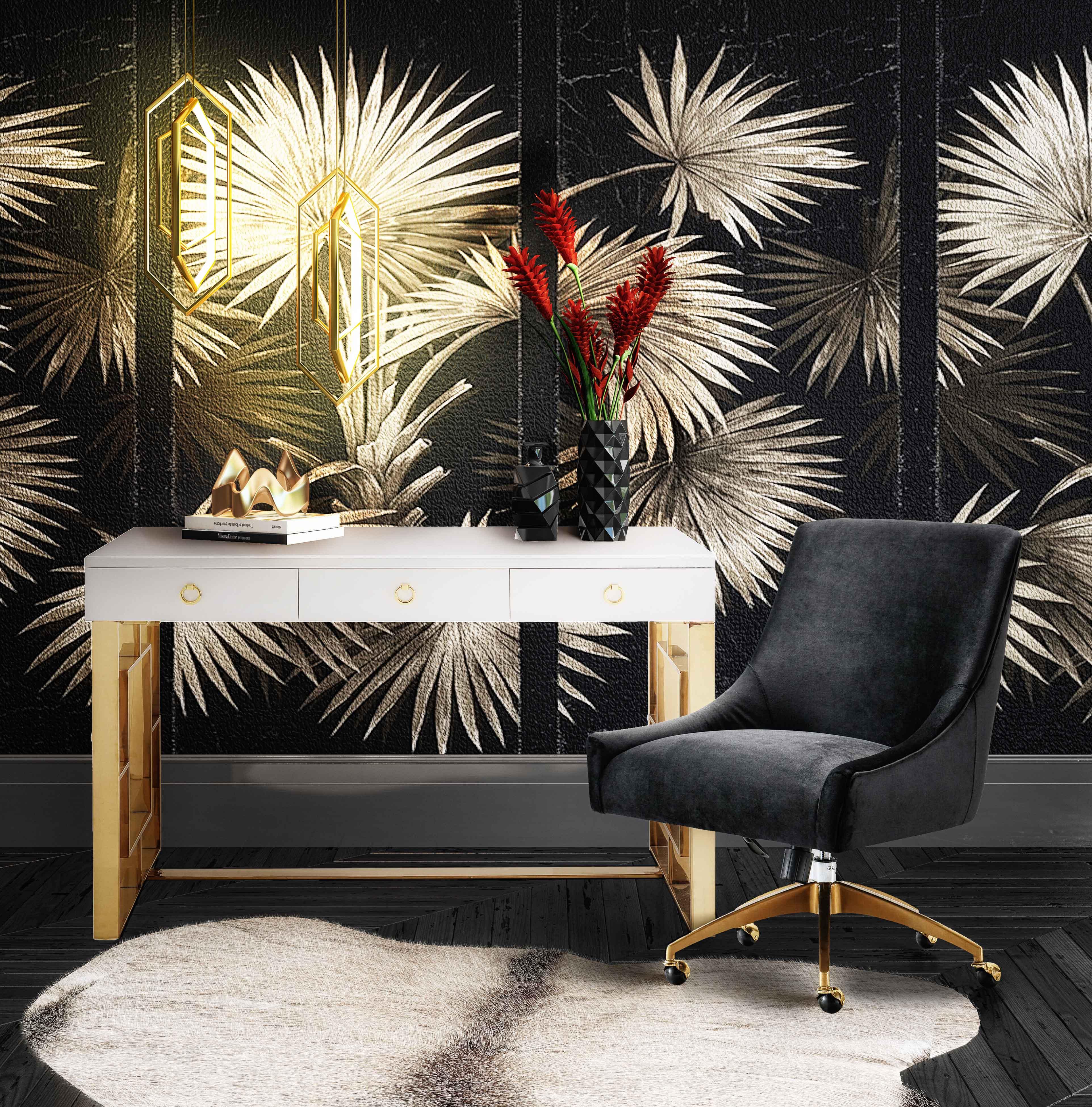 Beatrix Black Office Swivel Chair - Image 2