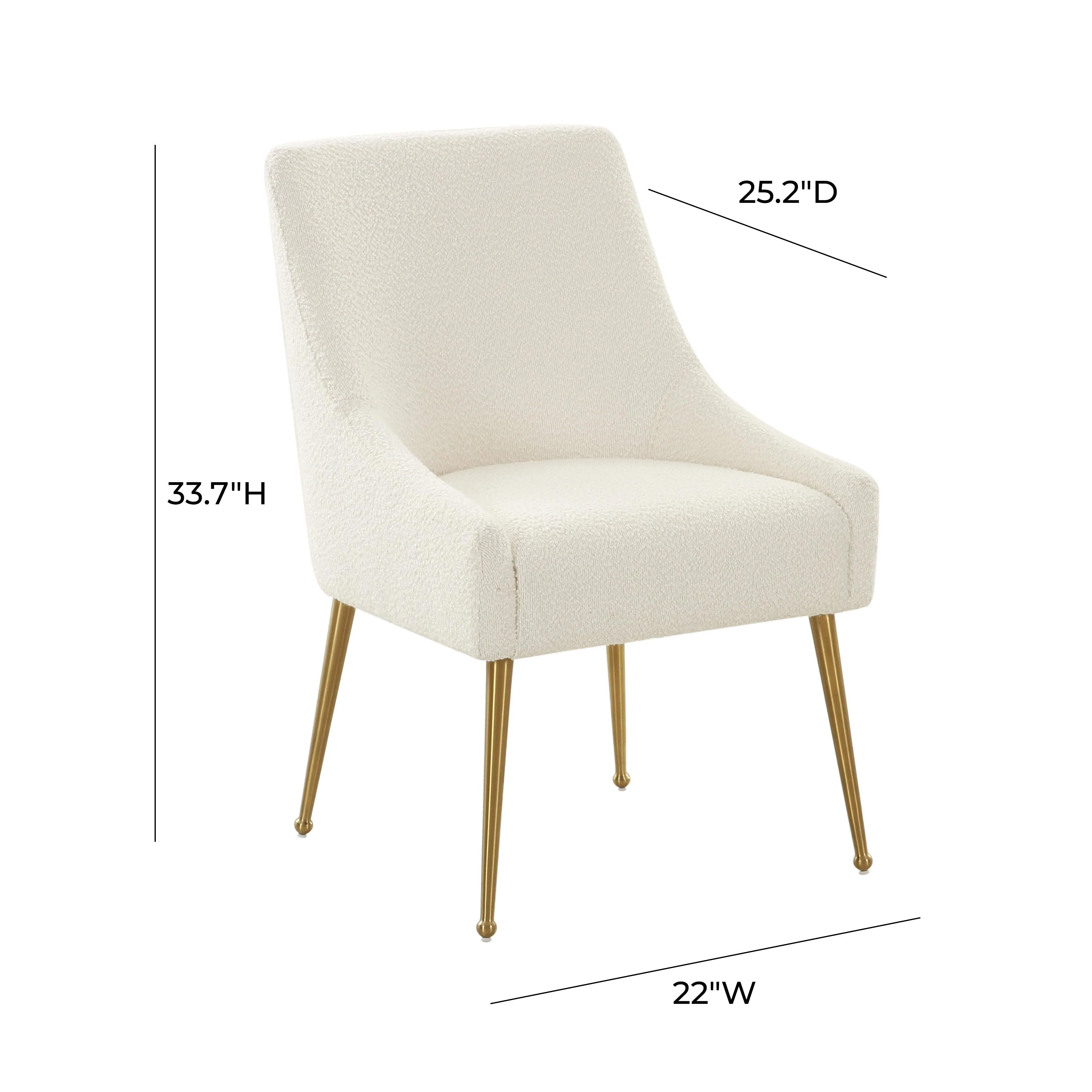 Beatrix Cream Boucle Side Chair - Image 6