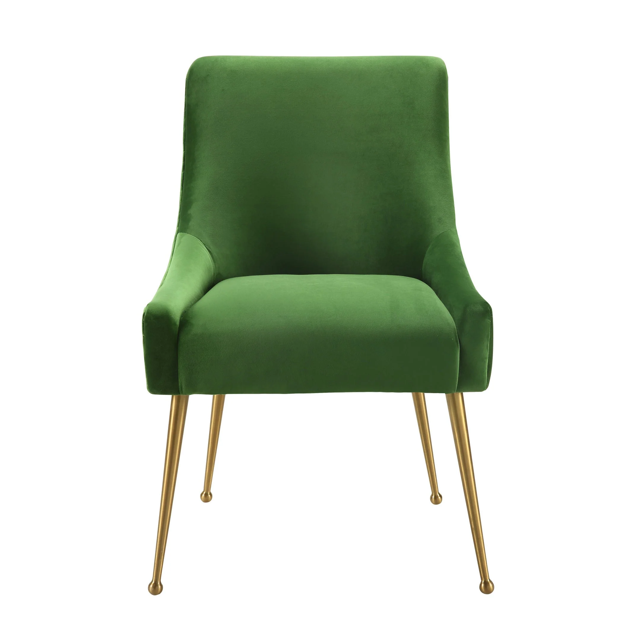 Beatrix Green Velvet Side Chair - Image 3