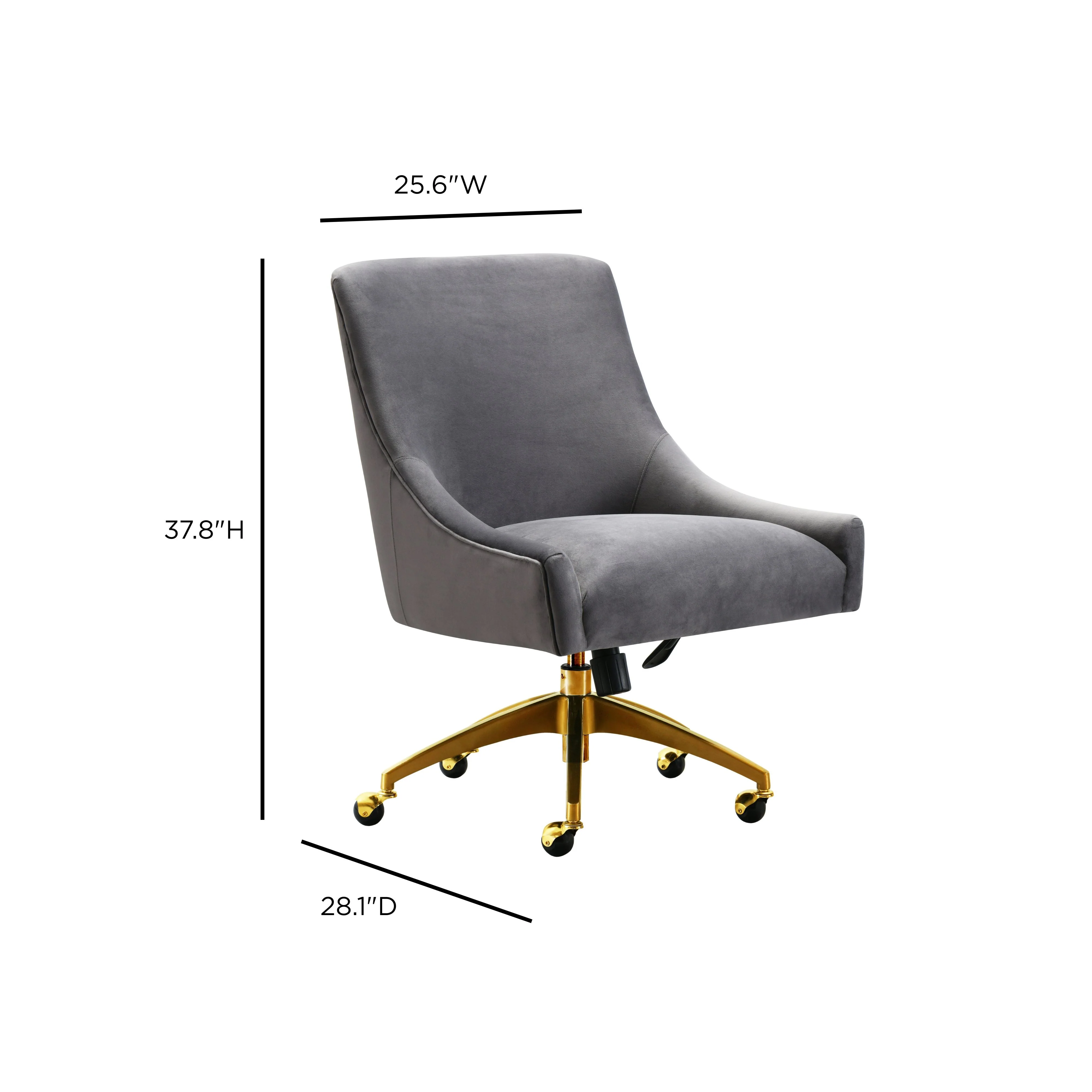 Beatrix Grey Office Swivel Chair - Image 7