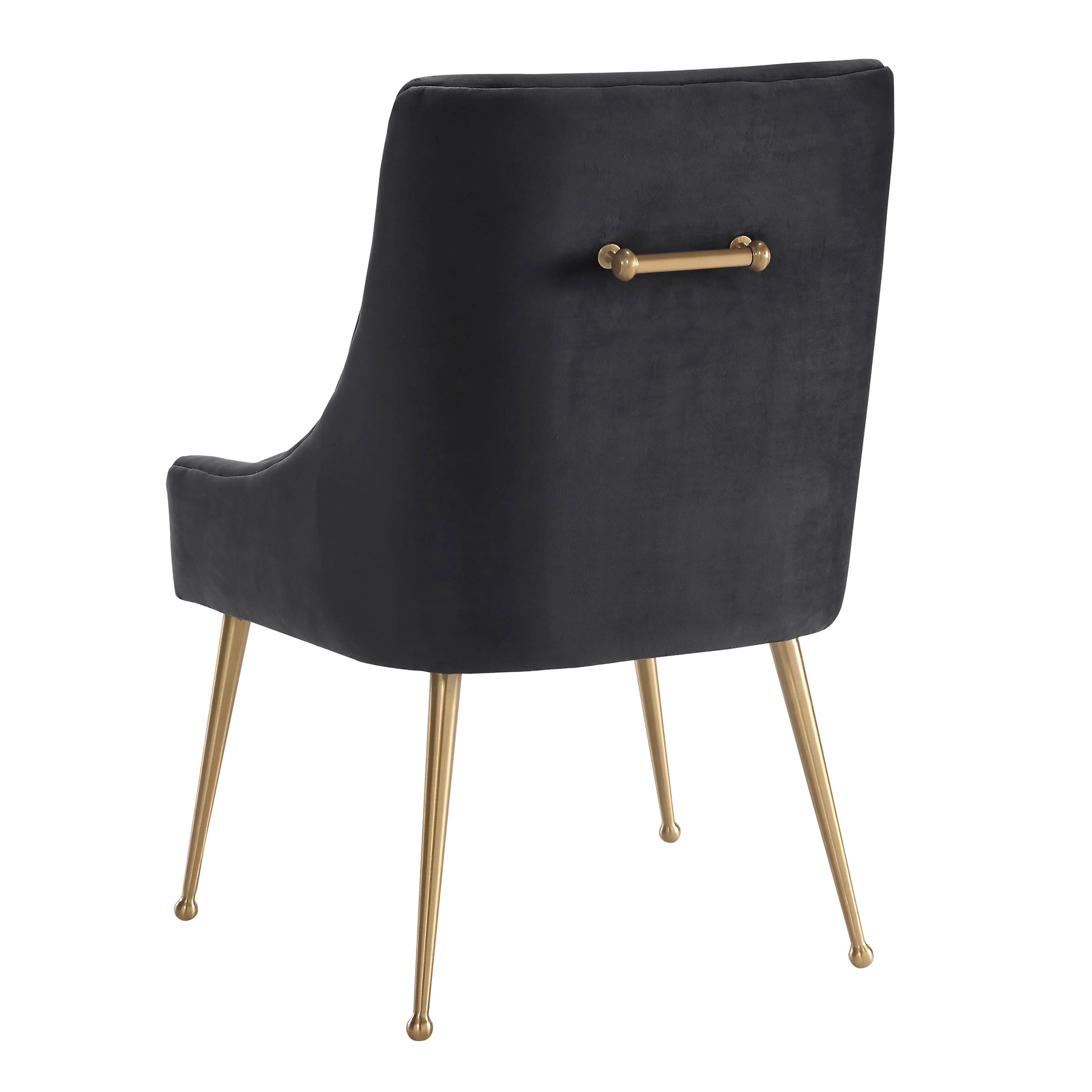 Beatrix Grey Velvet Side Chair - Image 4