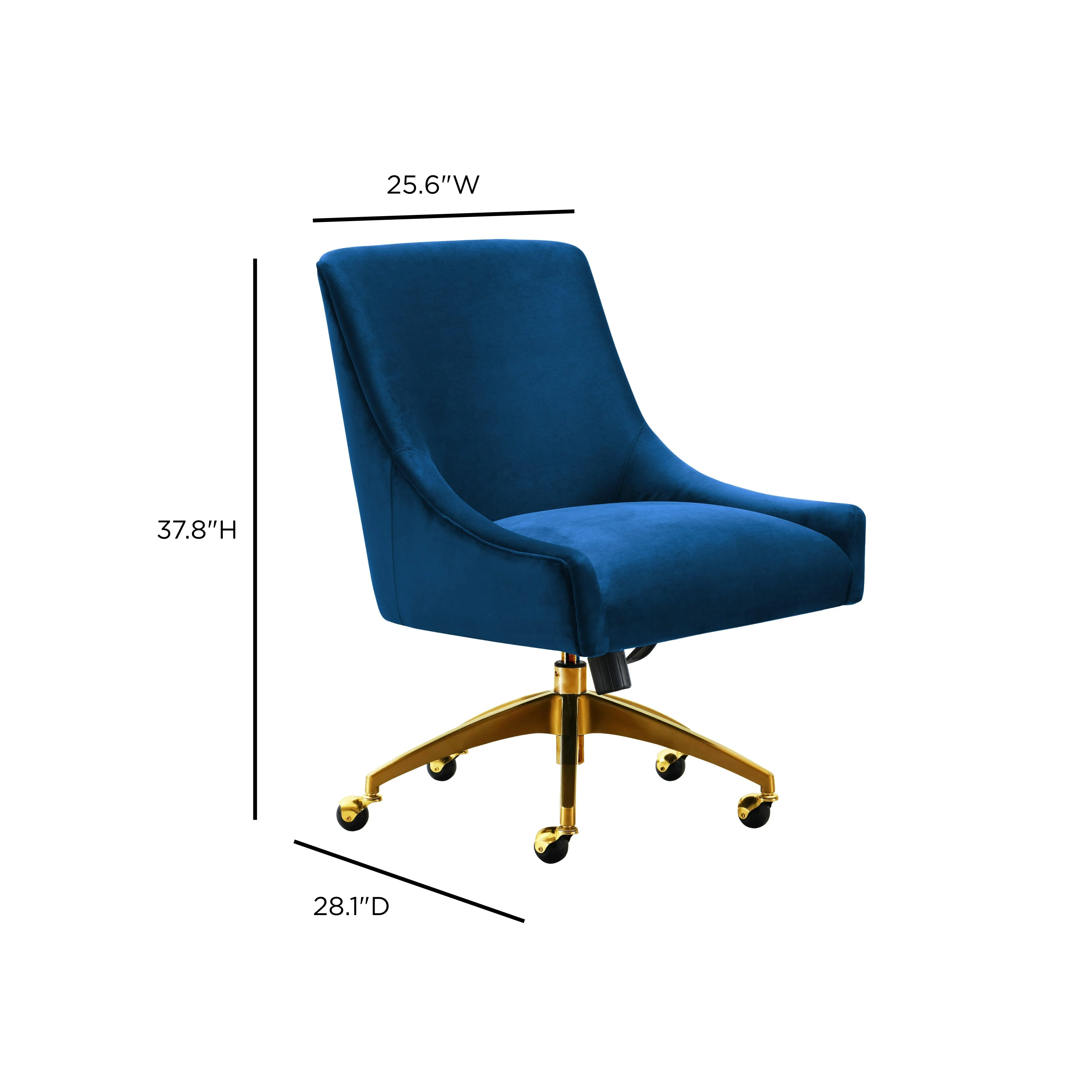 Beatrix Navy Office Swivel Chair - Image 8