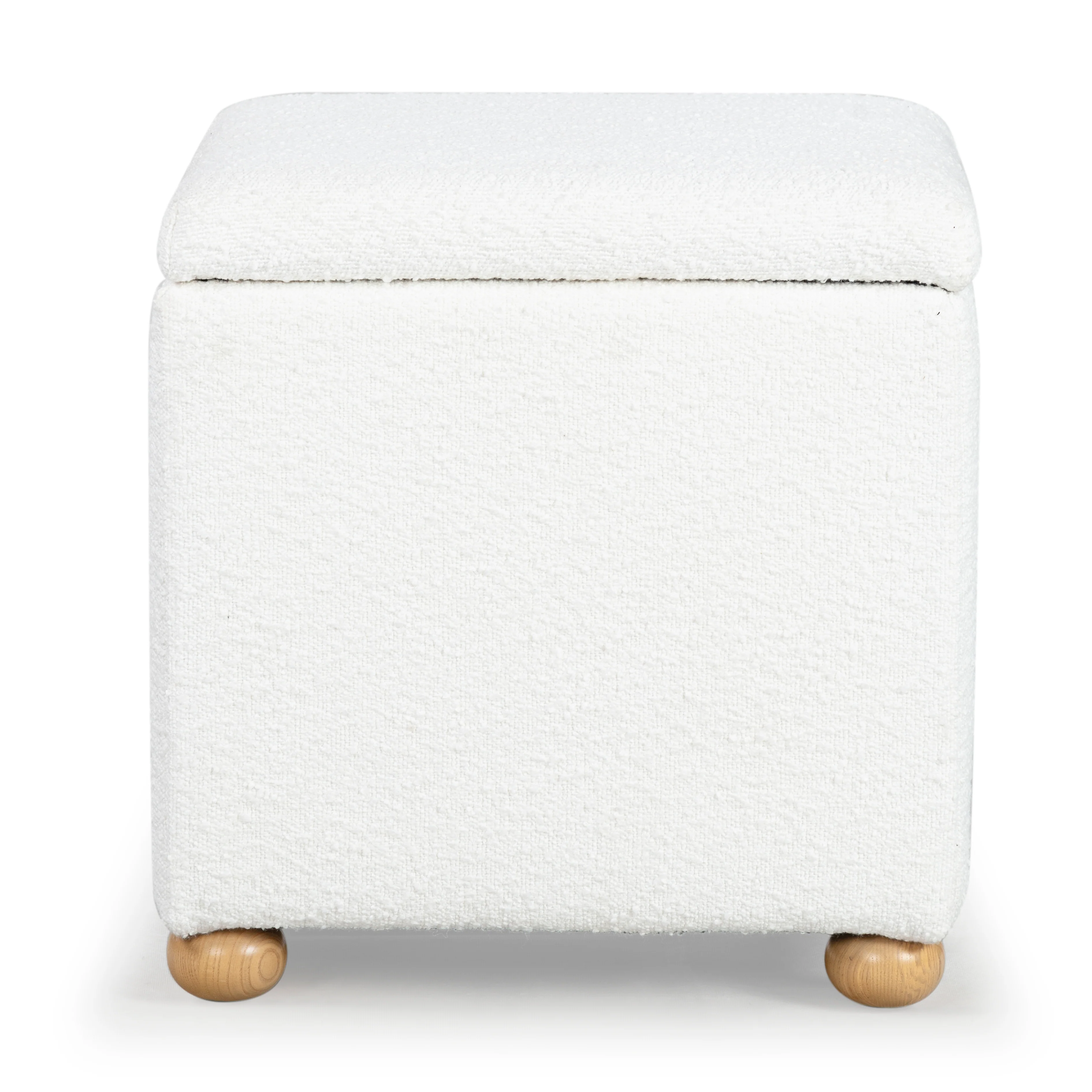 Becka Square Boucle Storage Ottoman