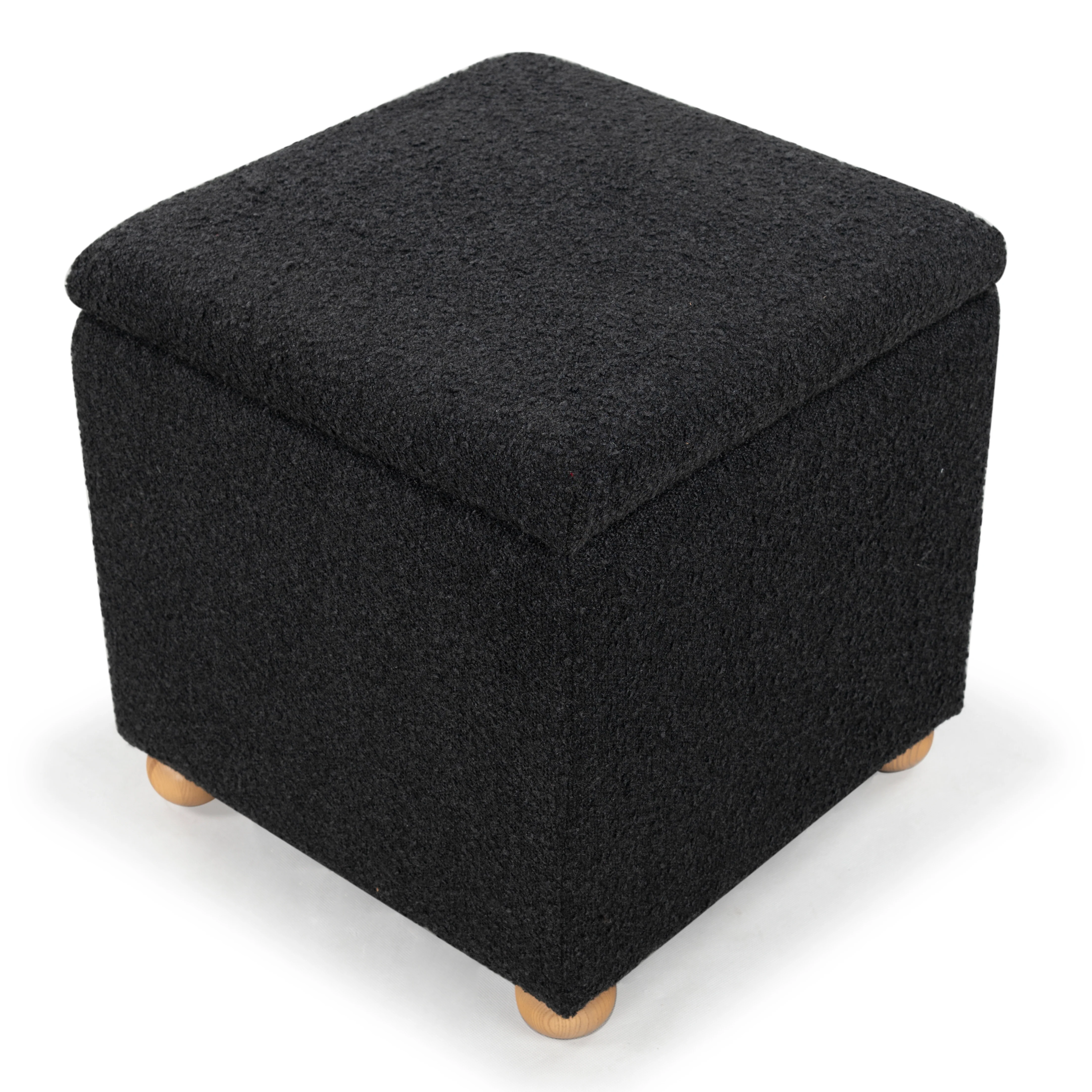Becka Square Boucle Storage Ottoman - Image 12