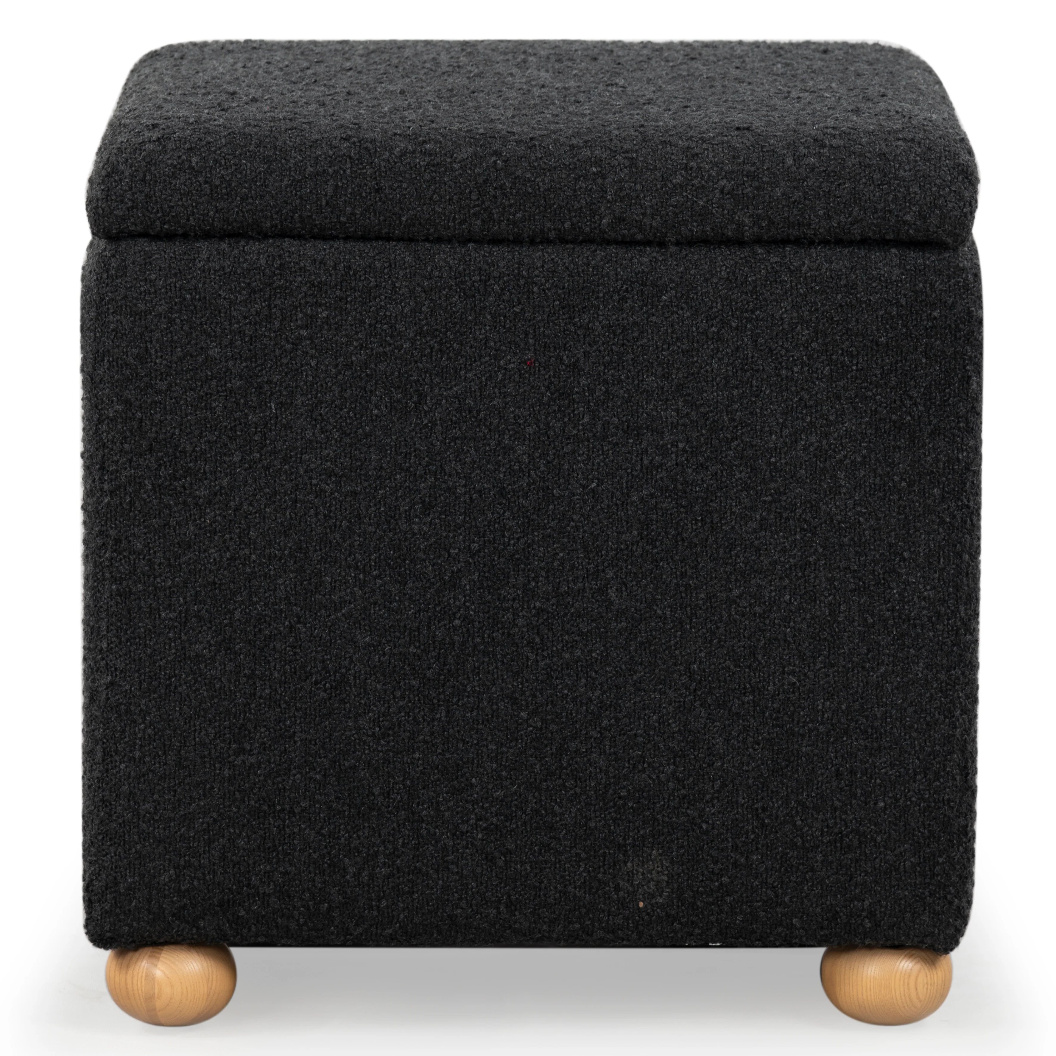 Becka Square Boucle Storage Ottoman - Image 9