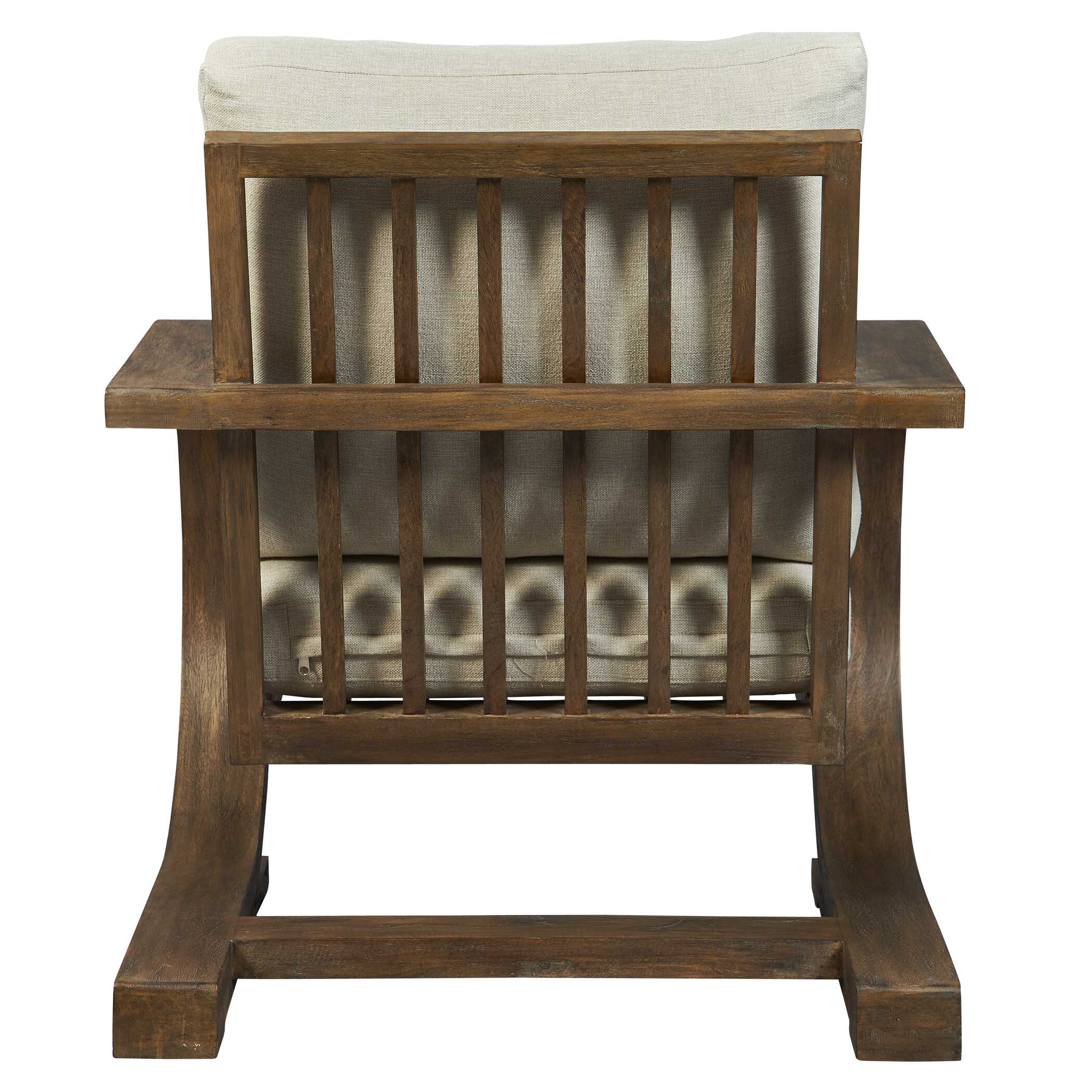 Bedrich Wooden Accent Chair - Image 6