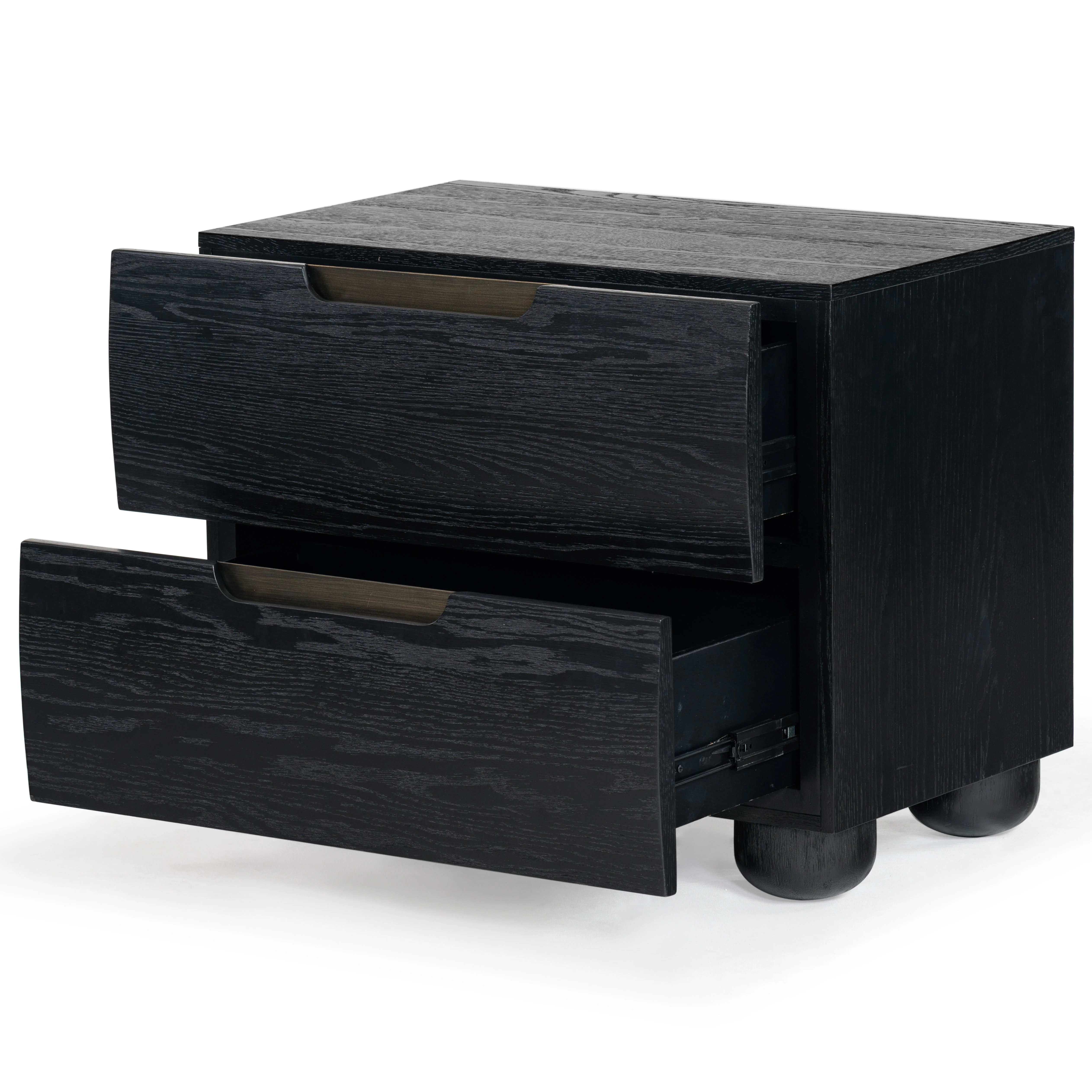 Beethoven Wood 2 Drawer Nightstand - Image 13