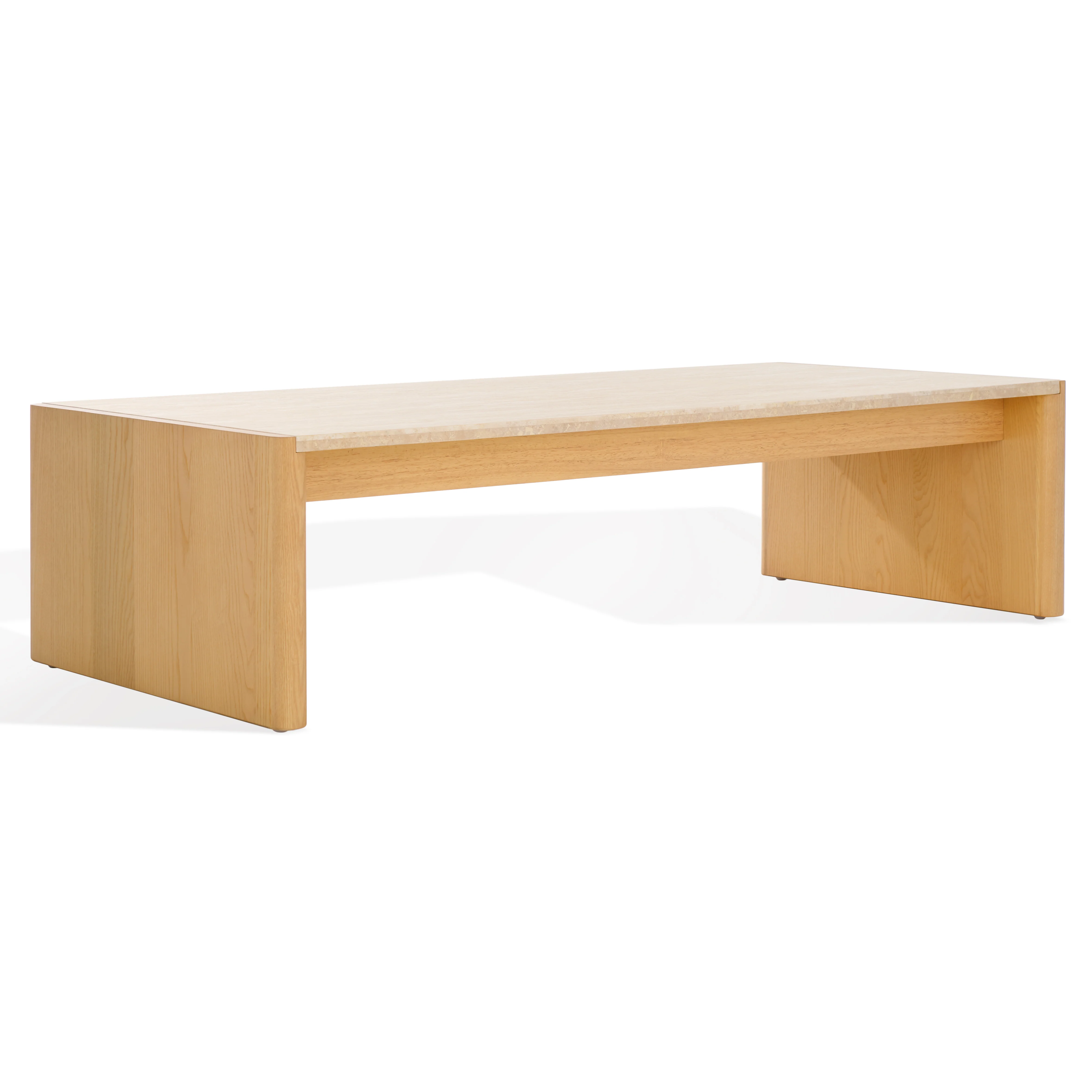 Bellarose Travertine Coffee Table - Image 4