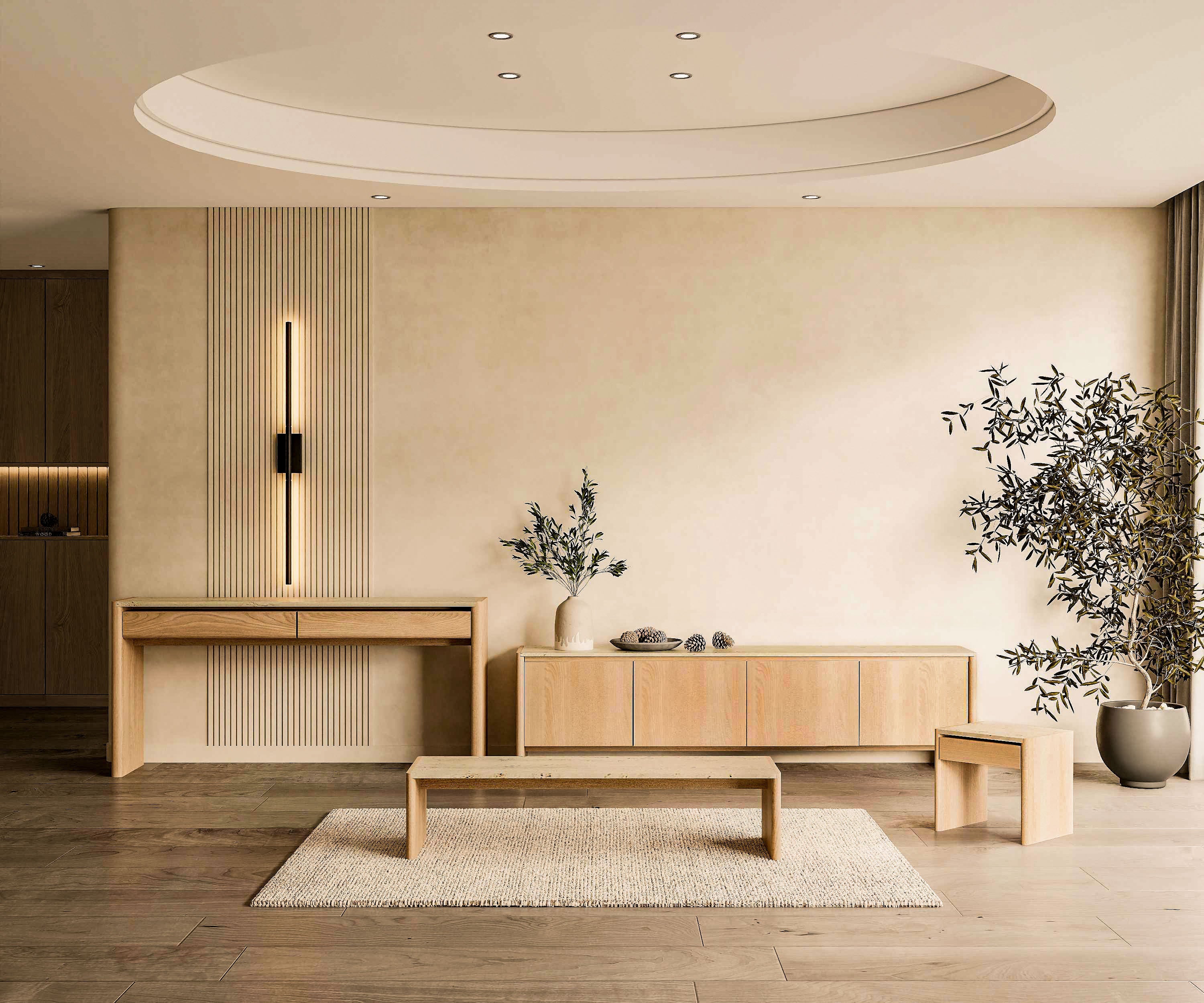 Bellarose Travertine Console Table - Image 15