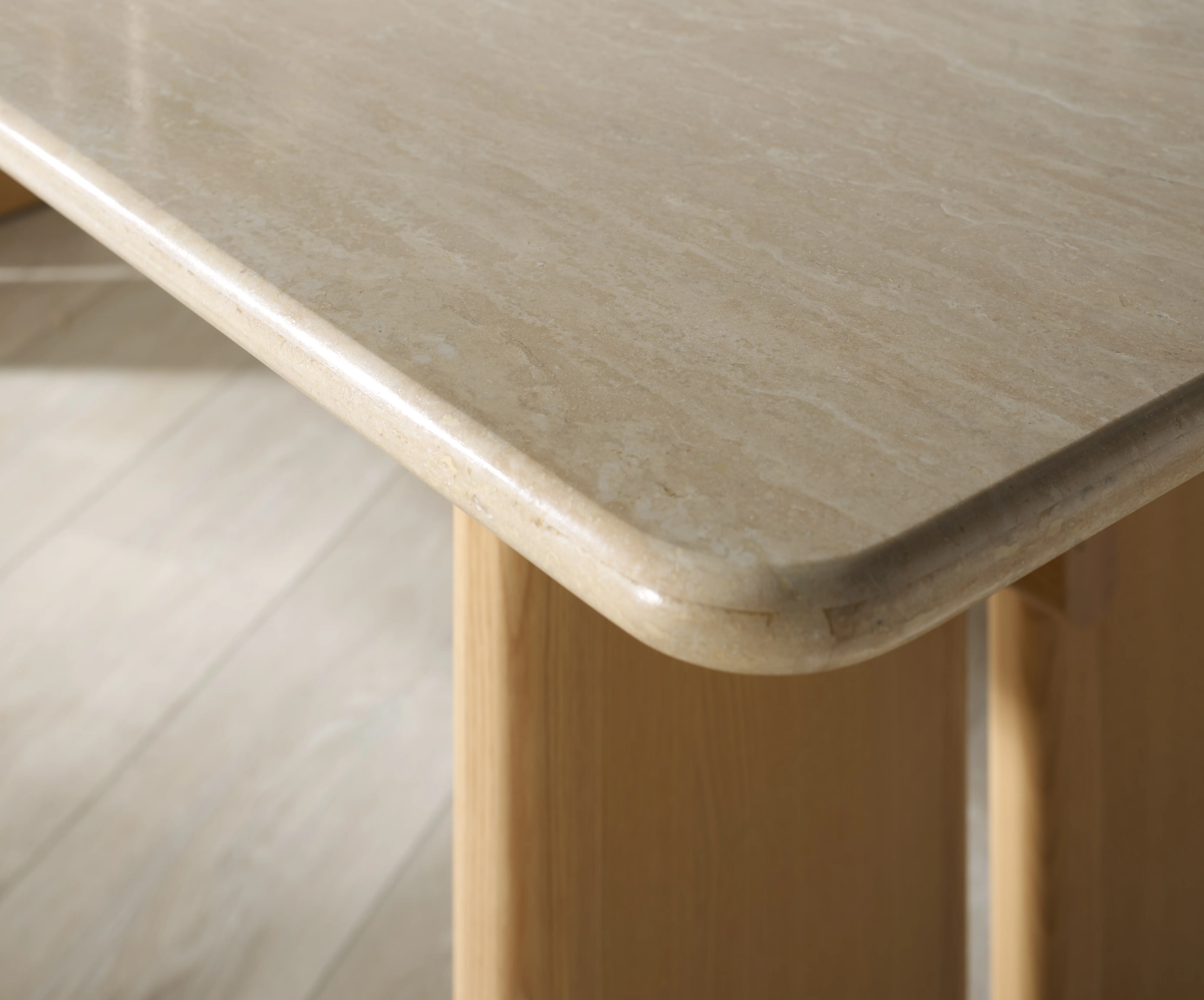 Bellarose Travertine Dining Table - Image 3