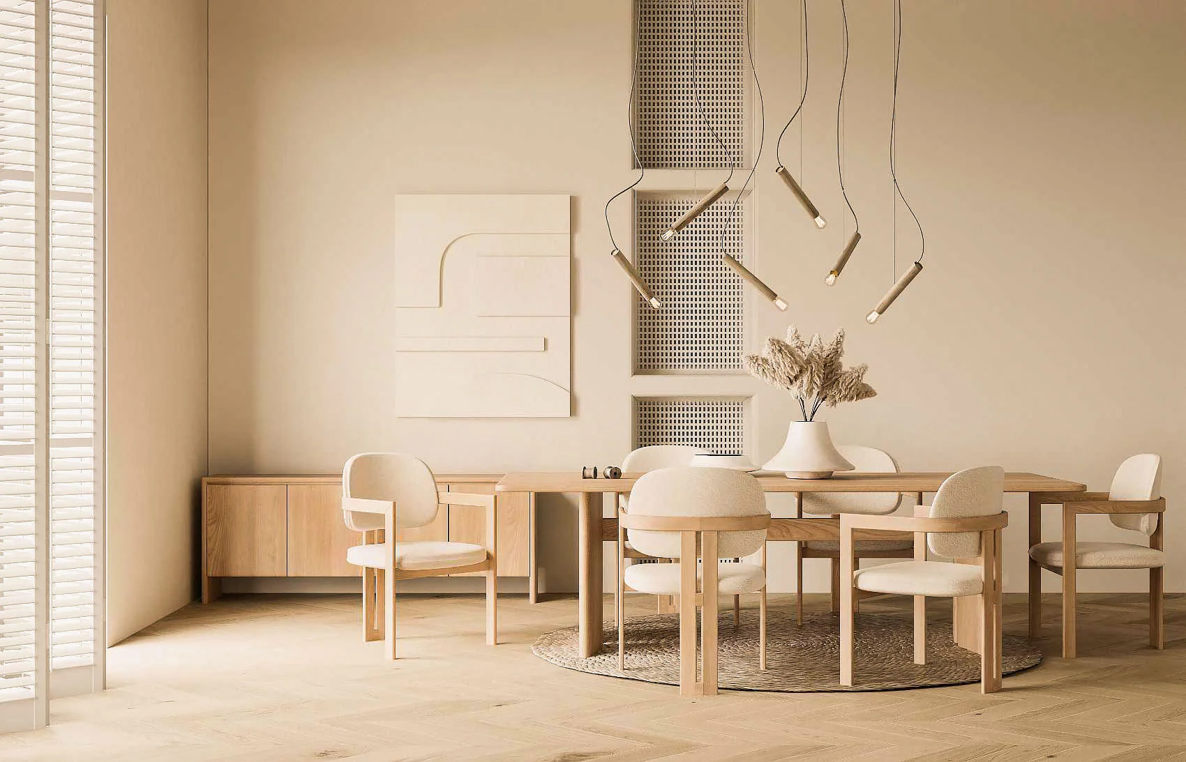 Bellarose Travertine Dining Table - Image 7