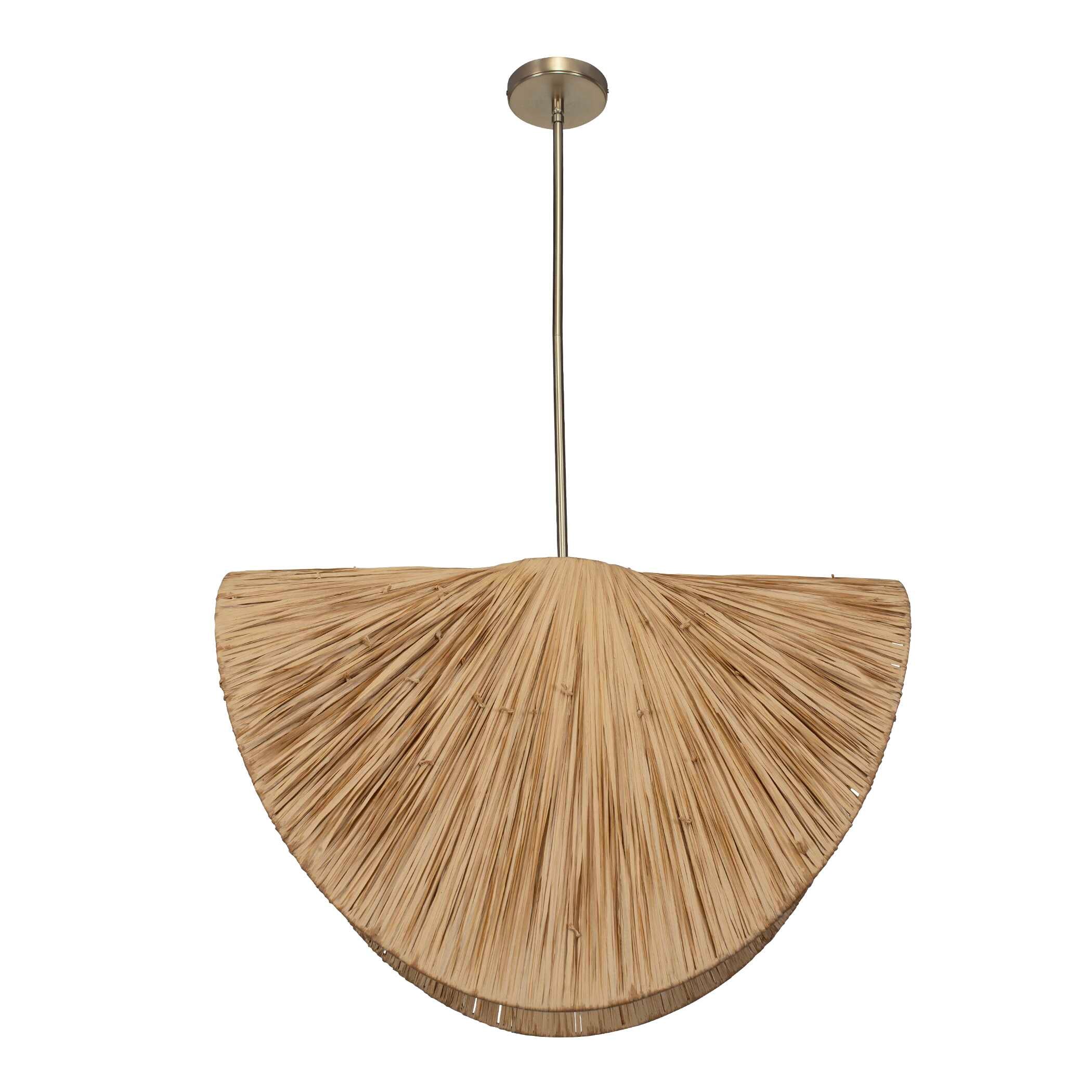 Bend 1 Light Raffia Pendant - Image 7