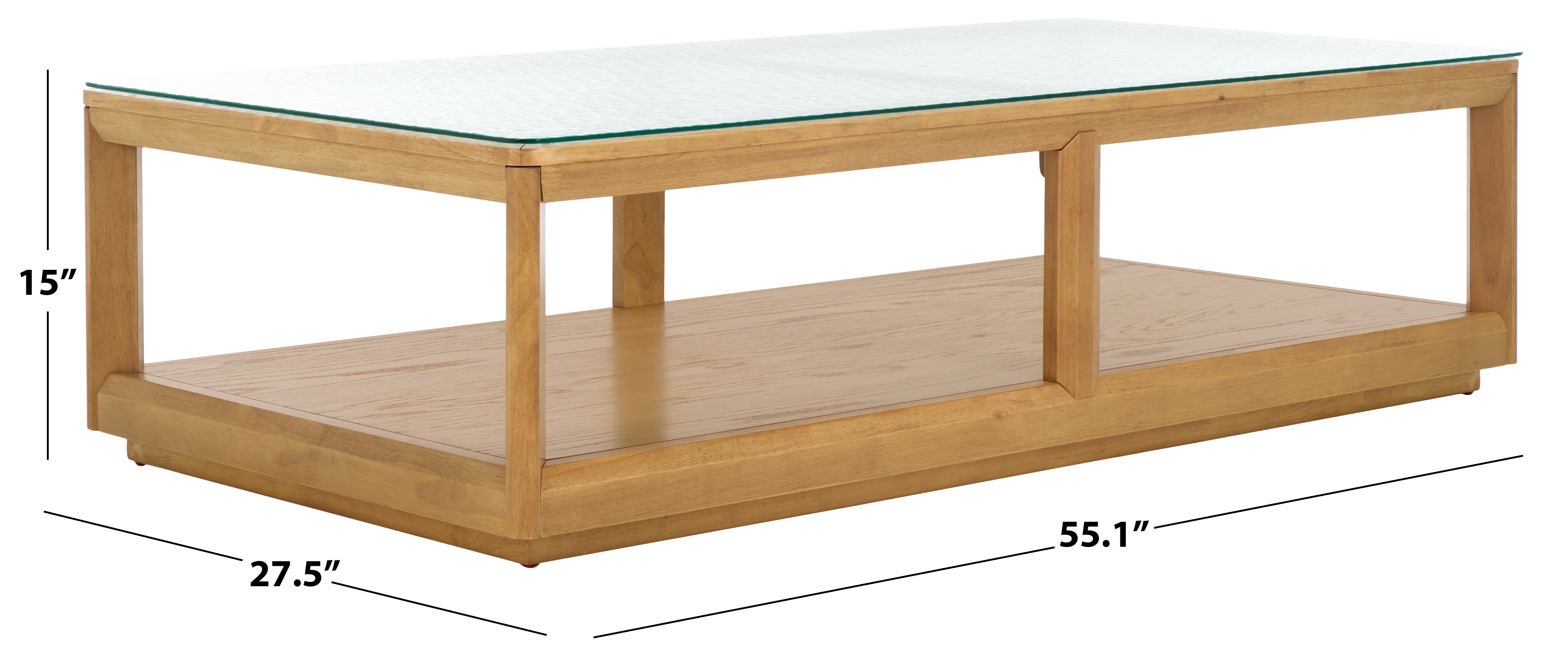 Benecarlo Glass Top Coffee Table - Image 5