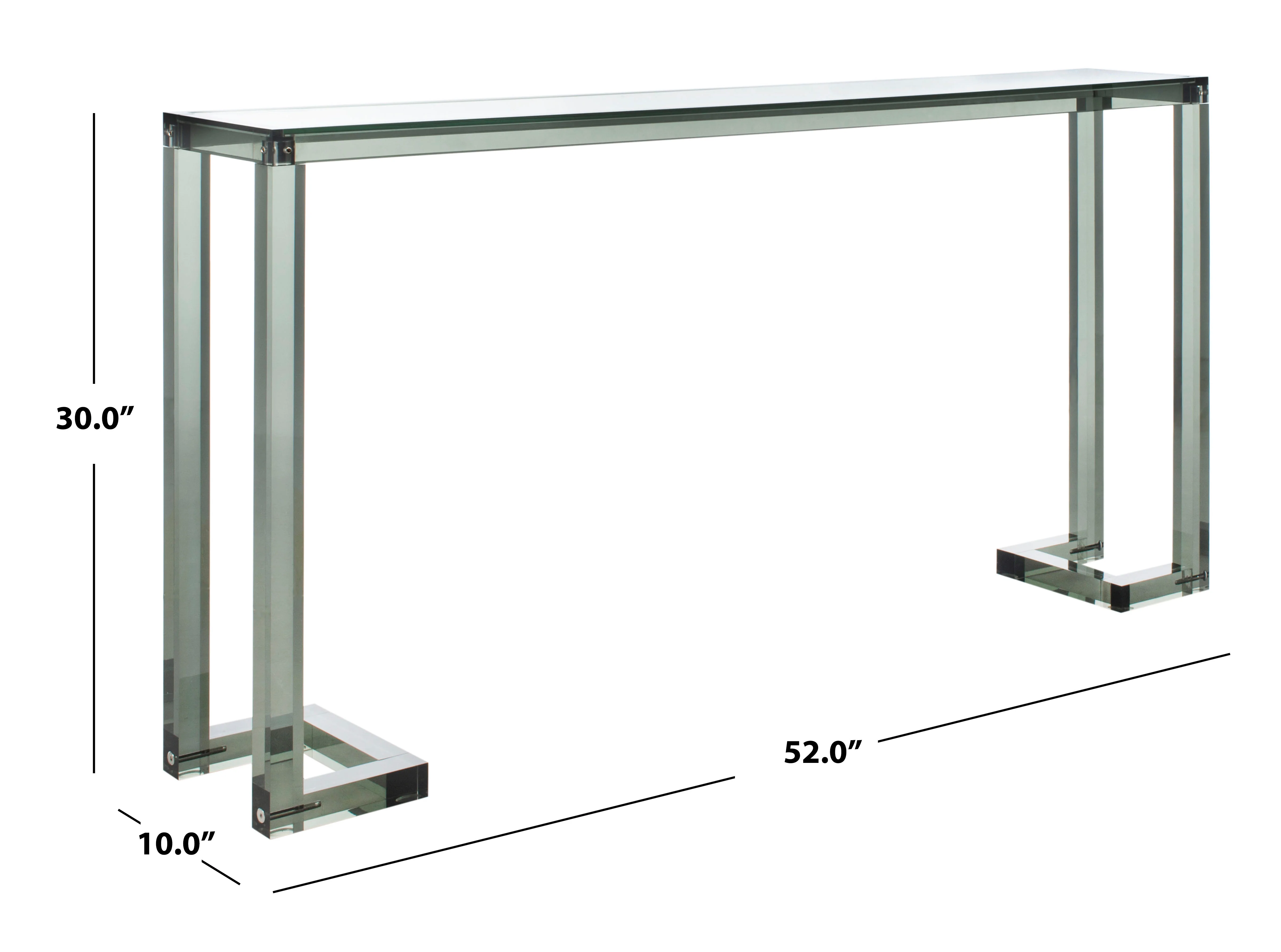 Benji Acrylic Console Table - Image 6