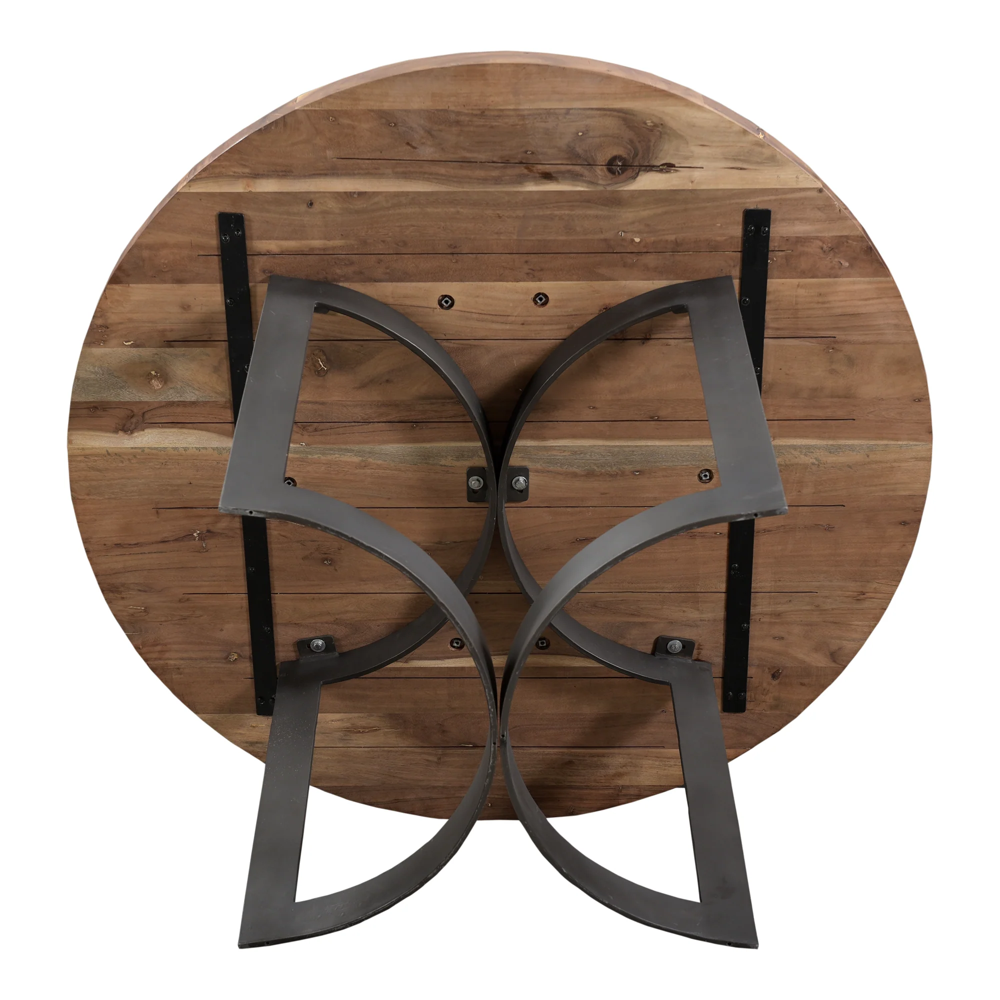 Bent Round Dining Table 54In Smoked - Image 10