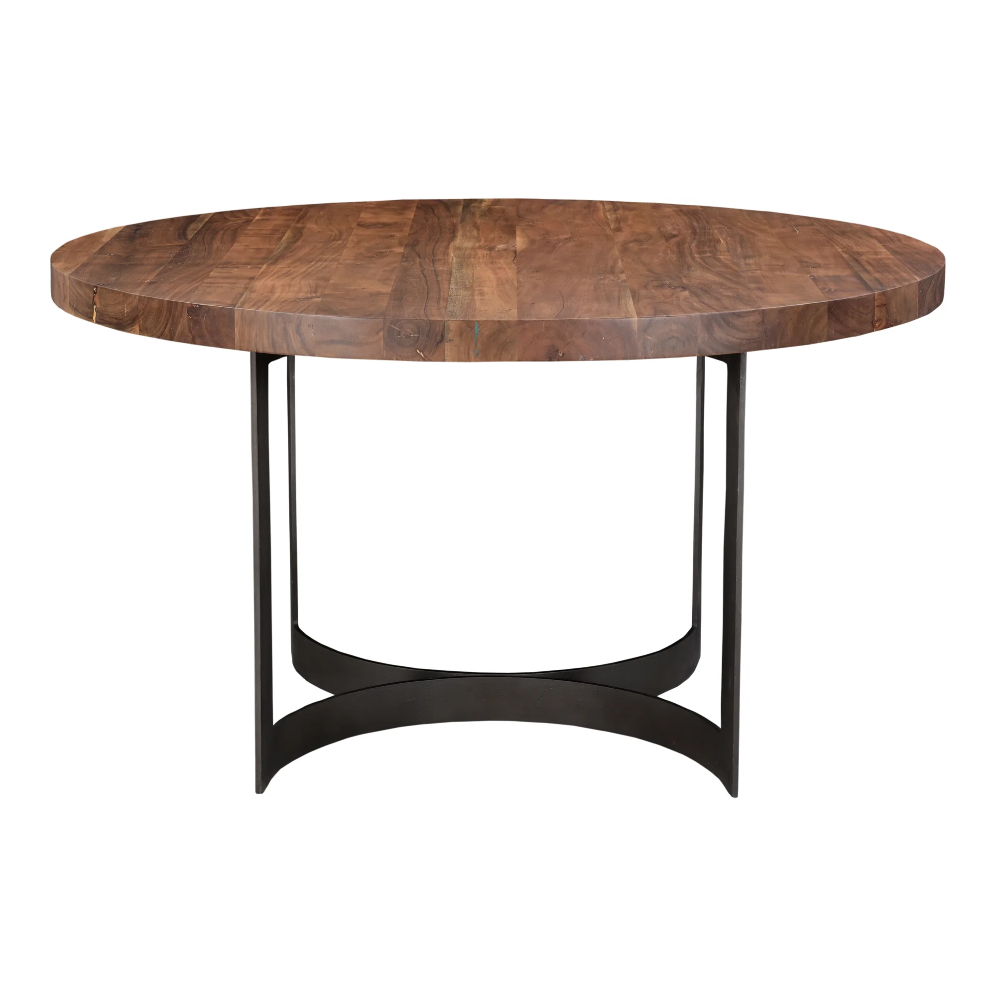 Bent Round Dining Table 54In Smoked - Image 4