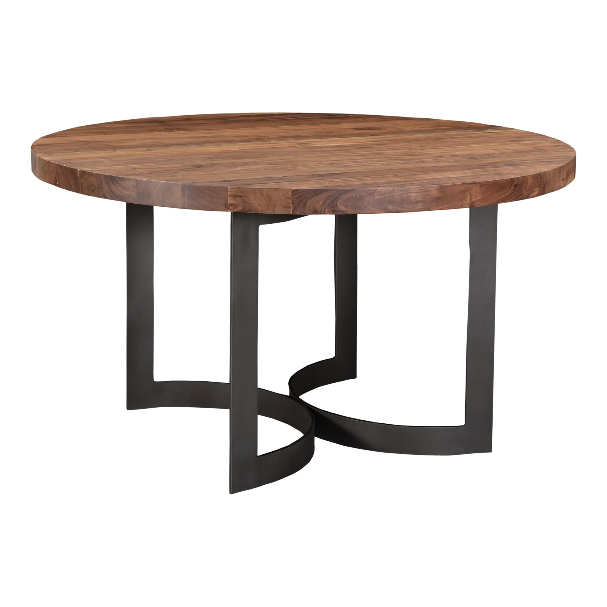 Bent Round Dining Table 54In Smoked - Image 5