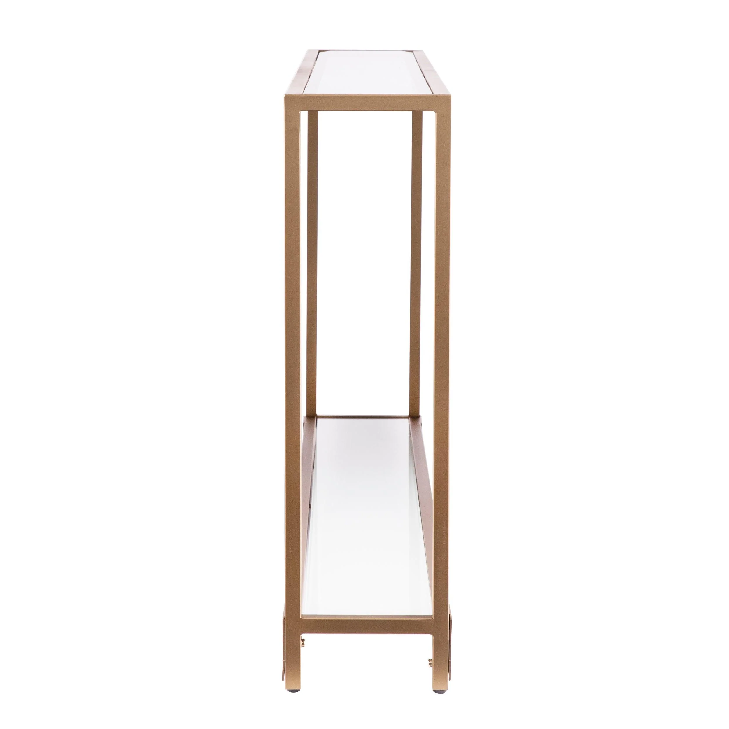 Bergen Narrow Console Table - Gold - Image 7