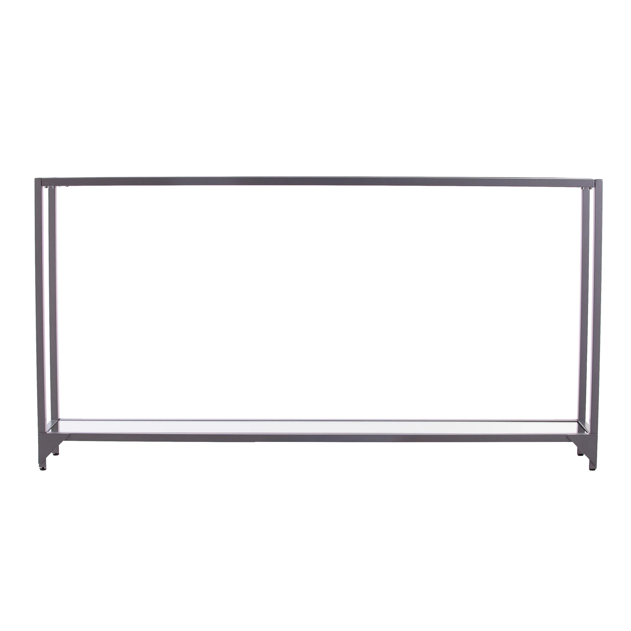 Bergen Narrow Metal Console Table - Silver - Image 6