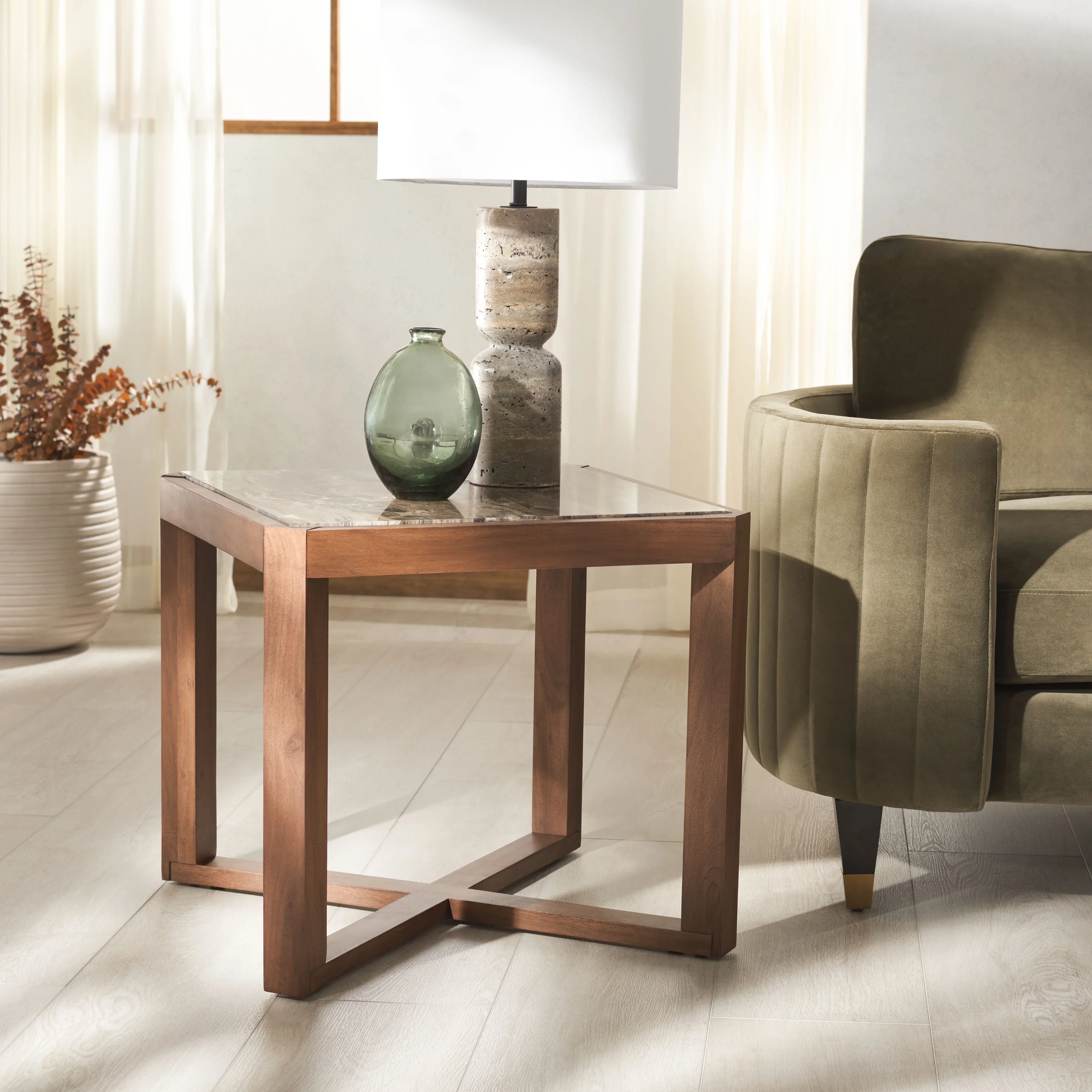 Bernardi Marble Top Accent Table - Image 6
